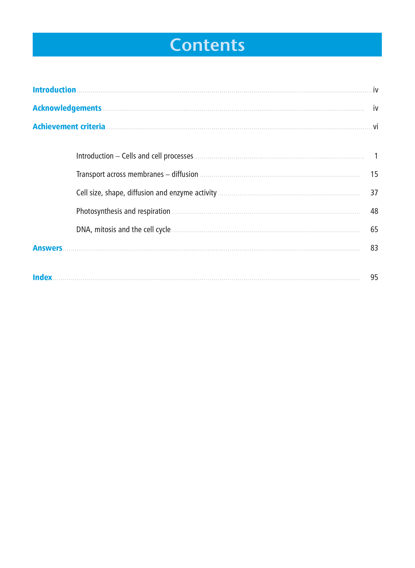 Level 2 Life Processes at the Cellular Level 2.4 Learning Workbook