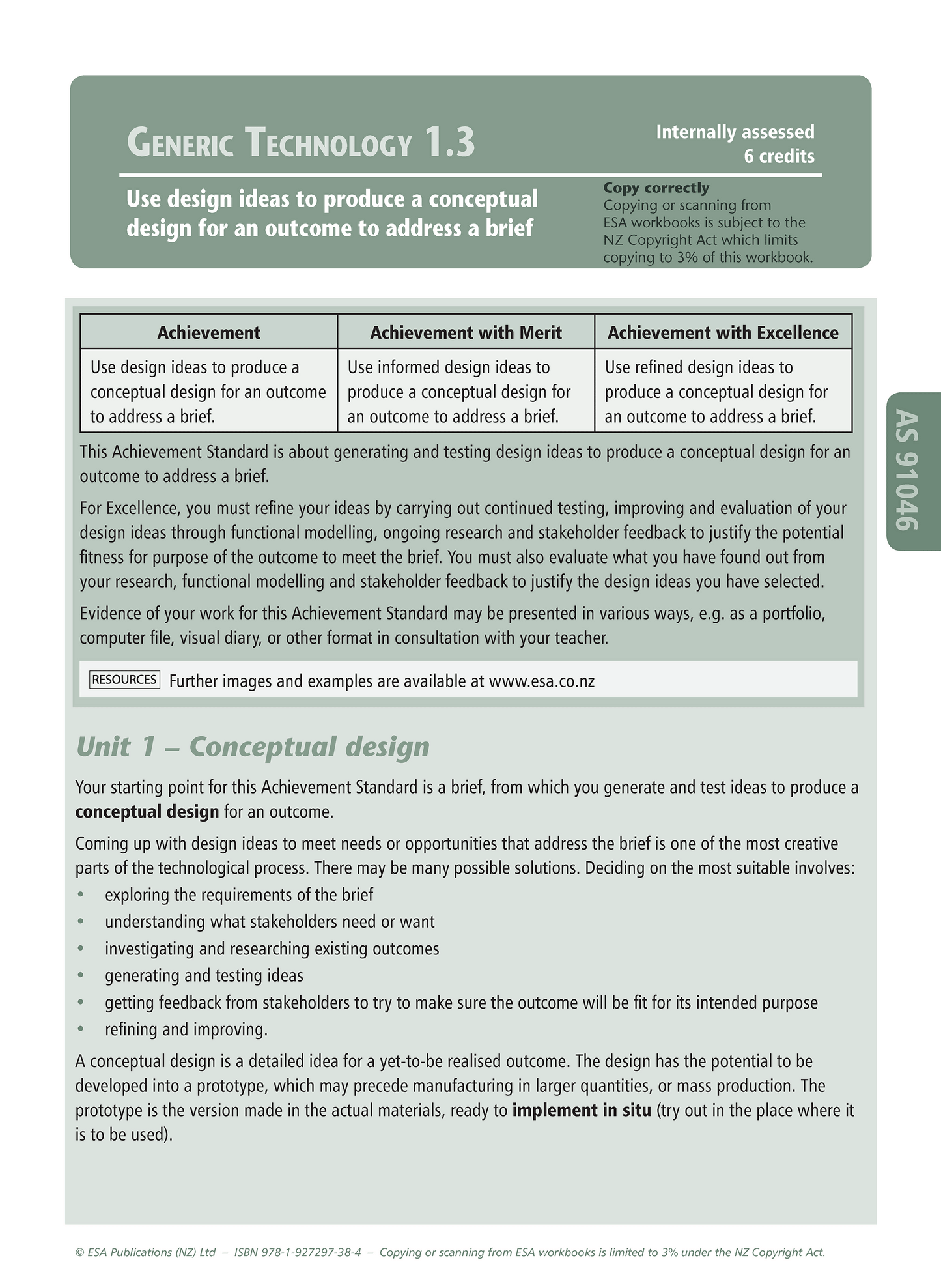 Level 1 Materials Technology Learning Workbook