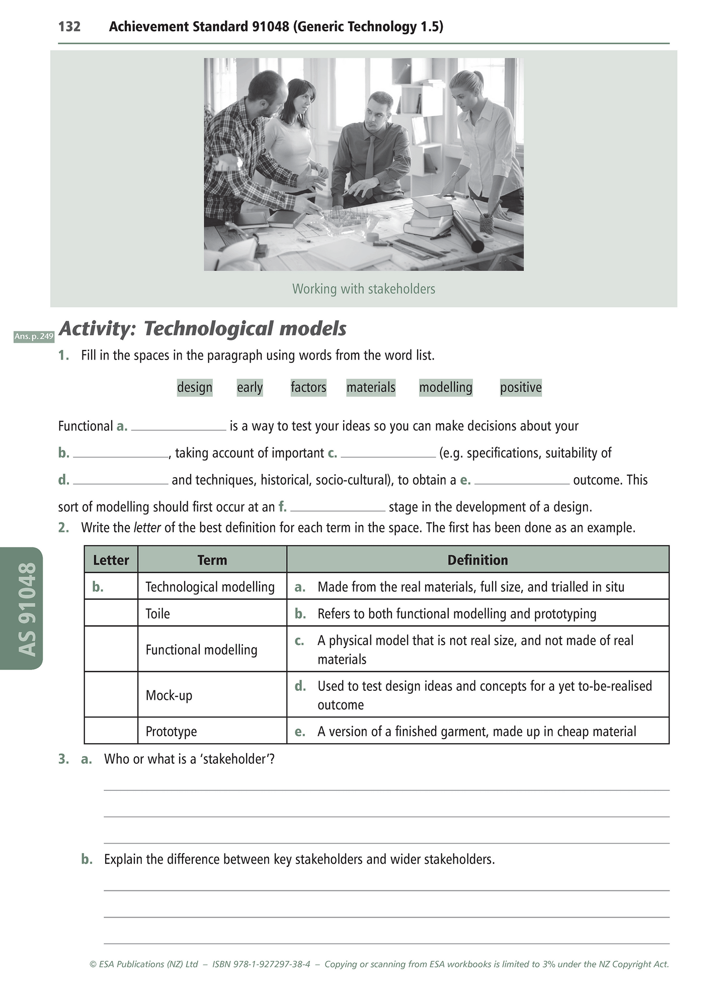 Level 1 Materials Technology Learning Workbook