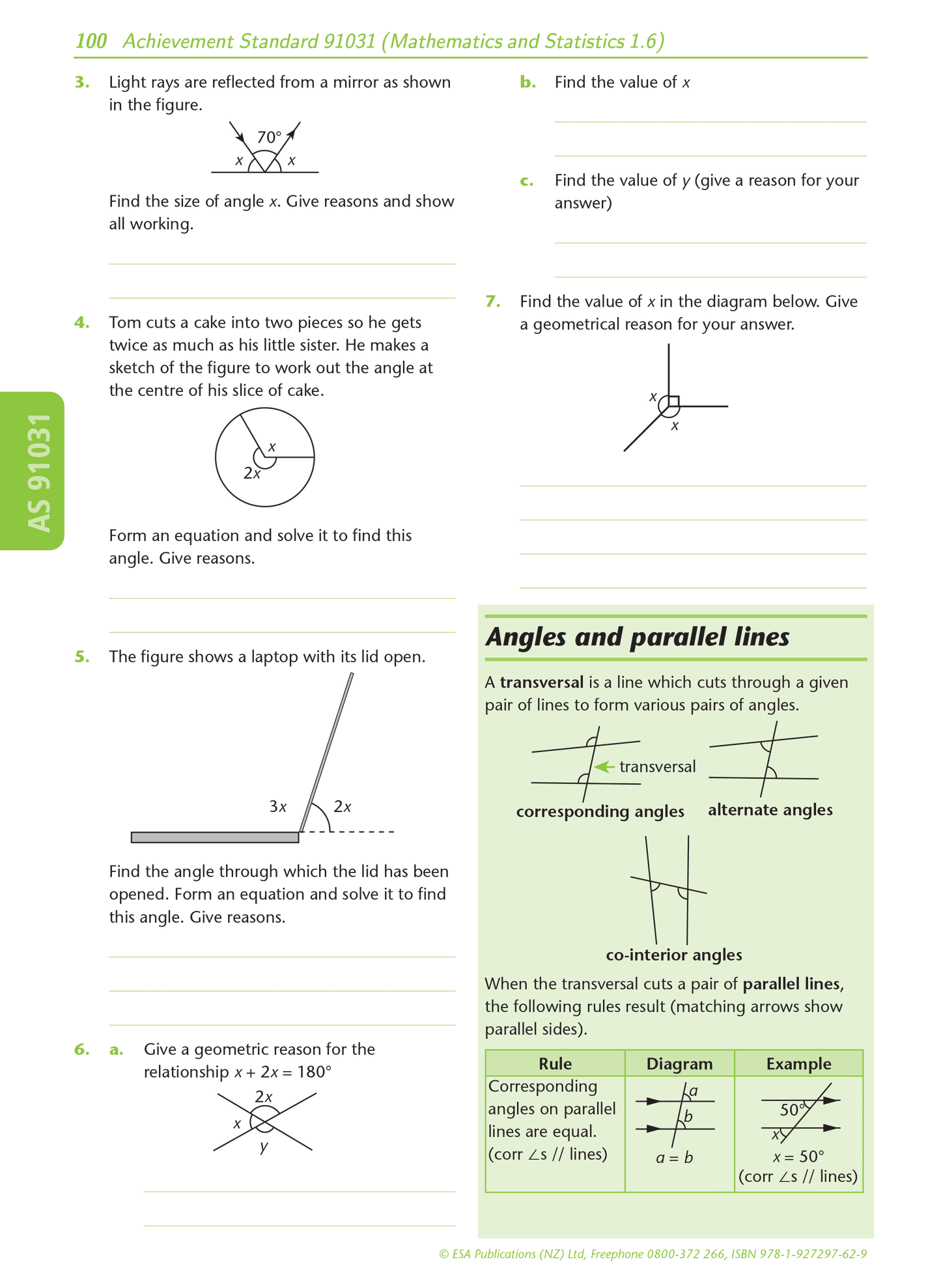 Level 1 Mathematics Externals Learning Workbook