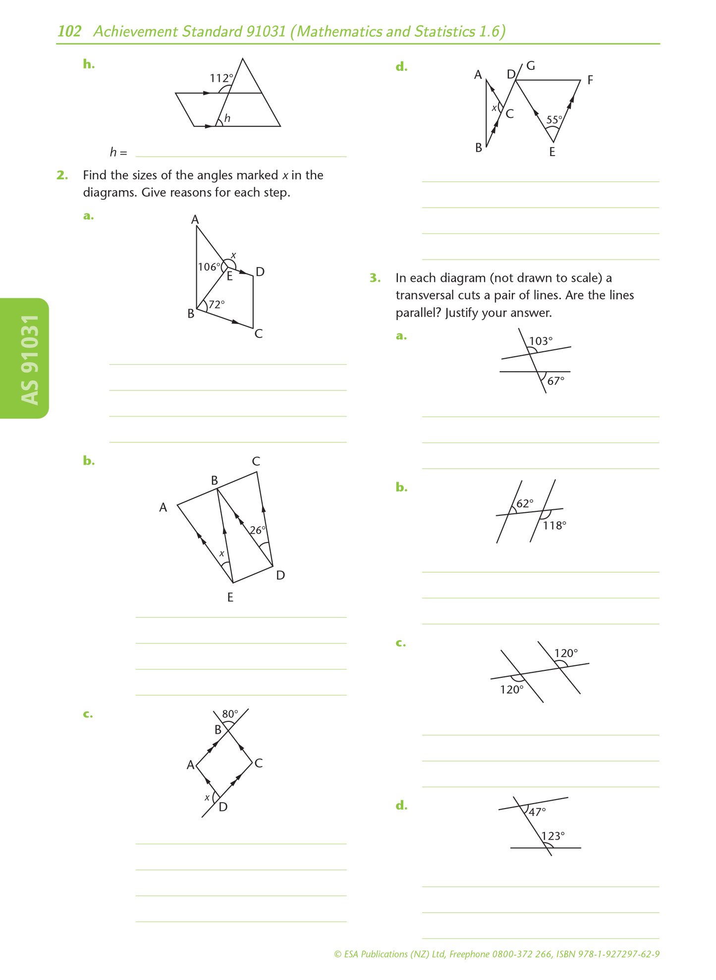 Level 1 Mathematics Externals Learning Workbook