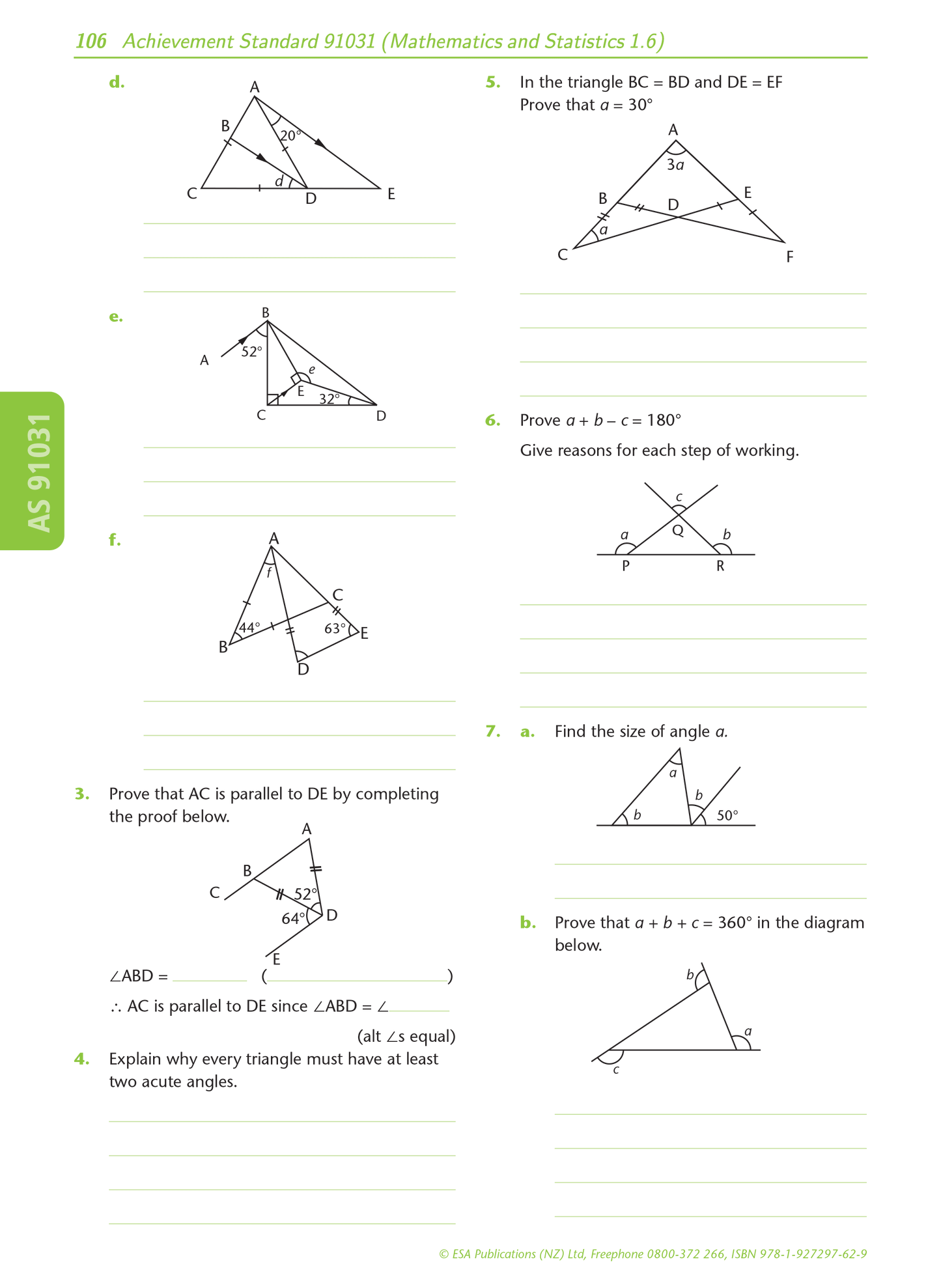 Level 1 Mathematics Externals Learning Workbook