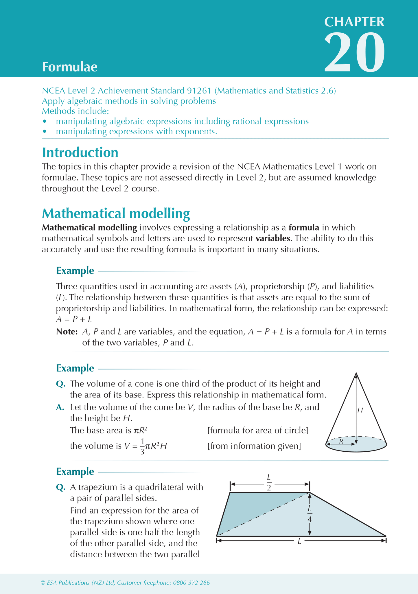 Level 2 Mathematics and Statistics ESA Study Guide