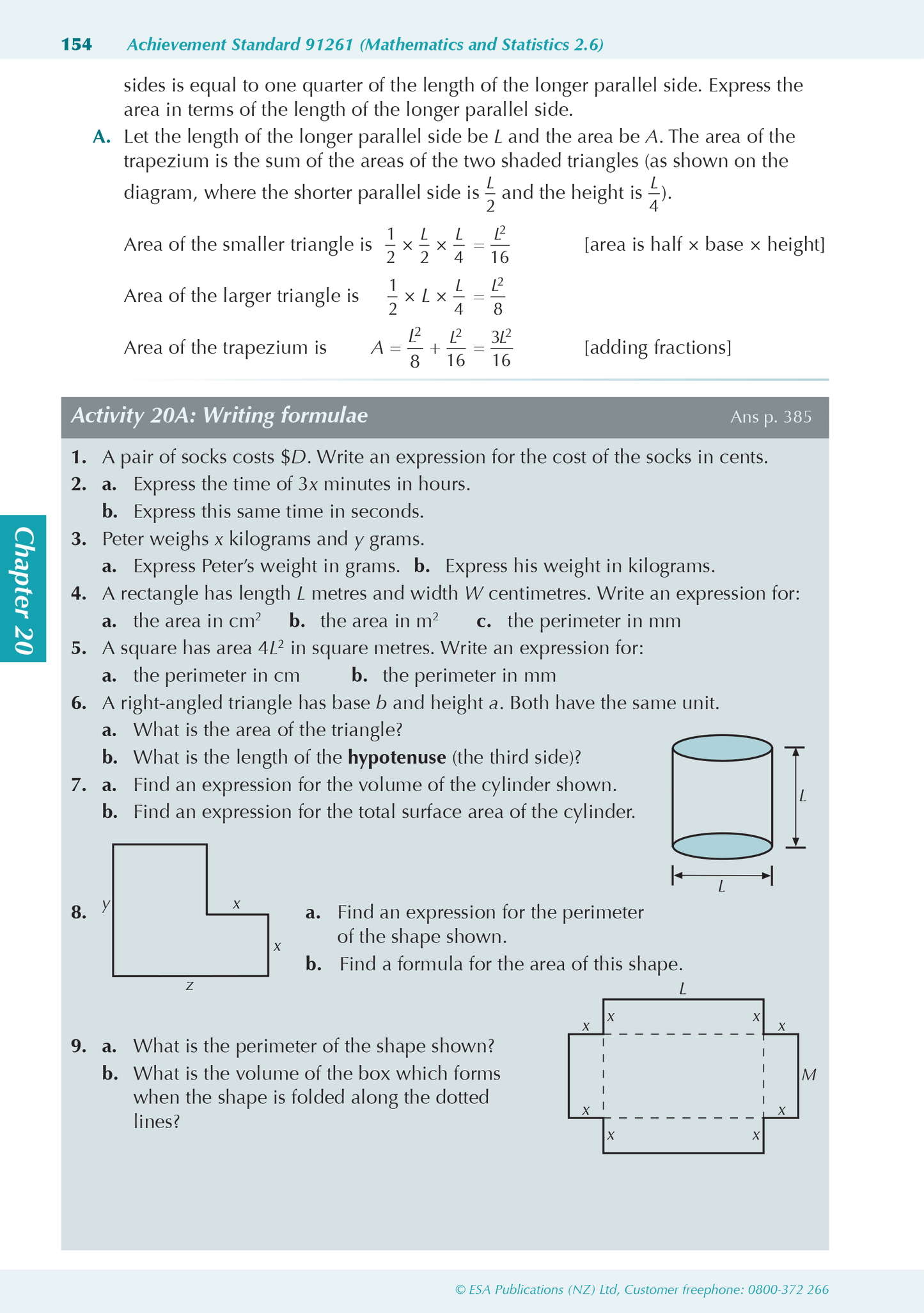 Level 2 Mathematics and Statistics ESA Study Guide