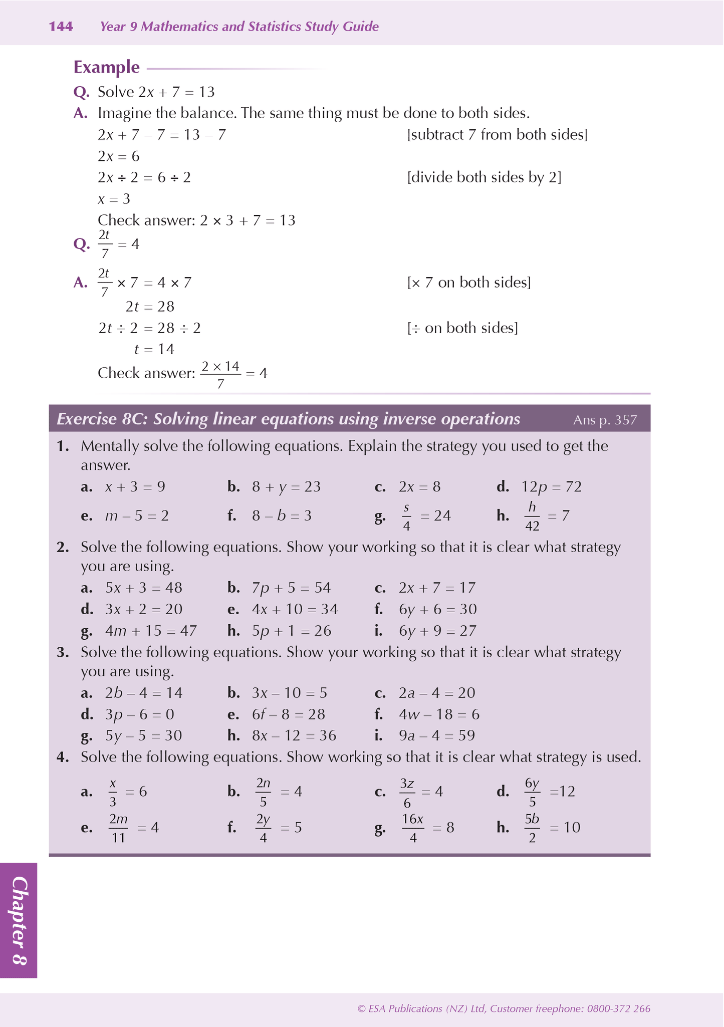 Year 9 Mathematics and Statistics ESA Study Guide