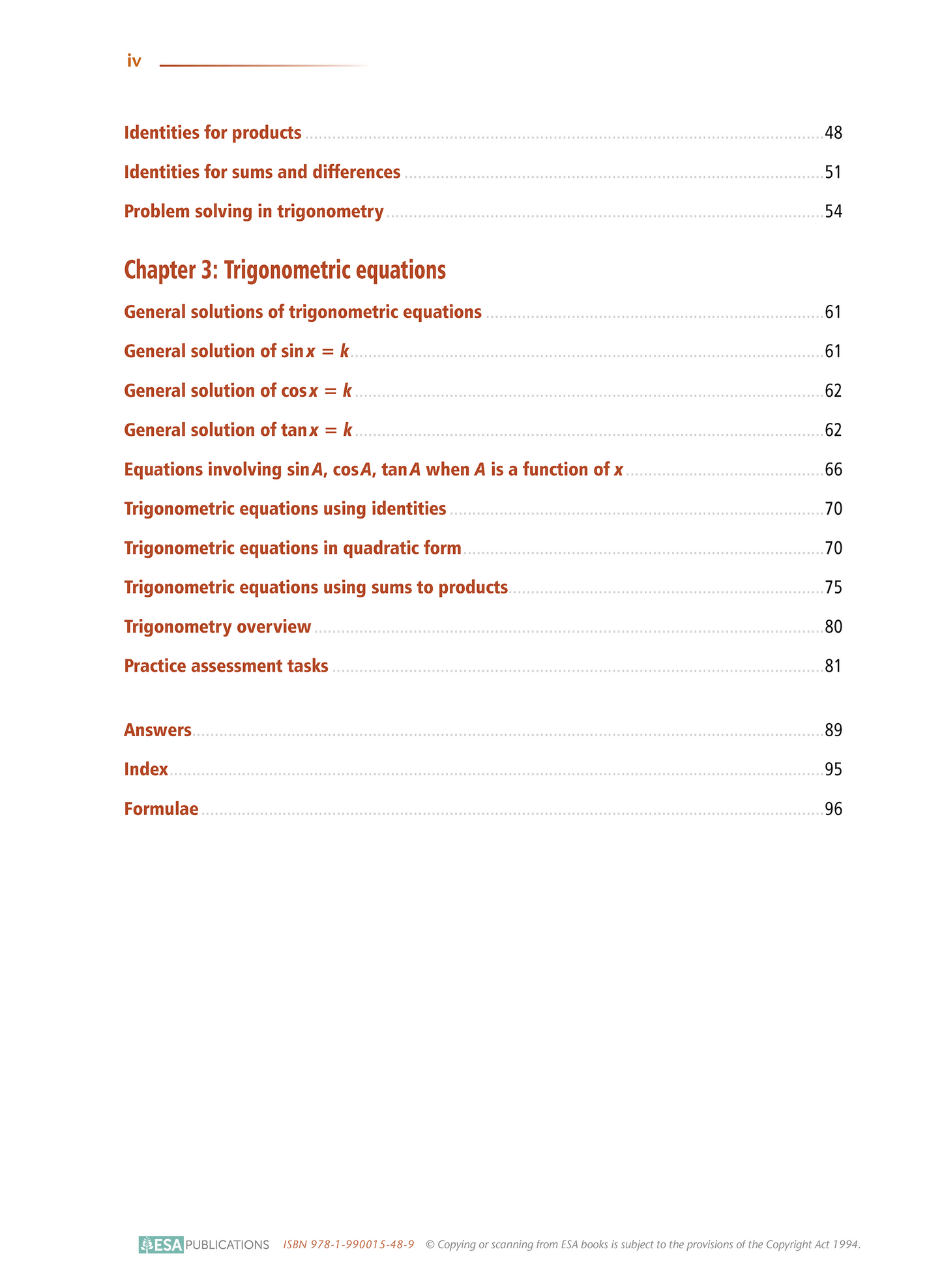 Level 3 Trigonometry 3.3 Learning Workbook