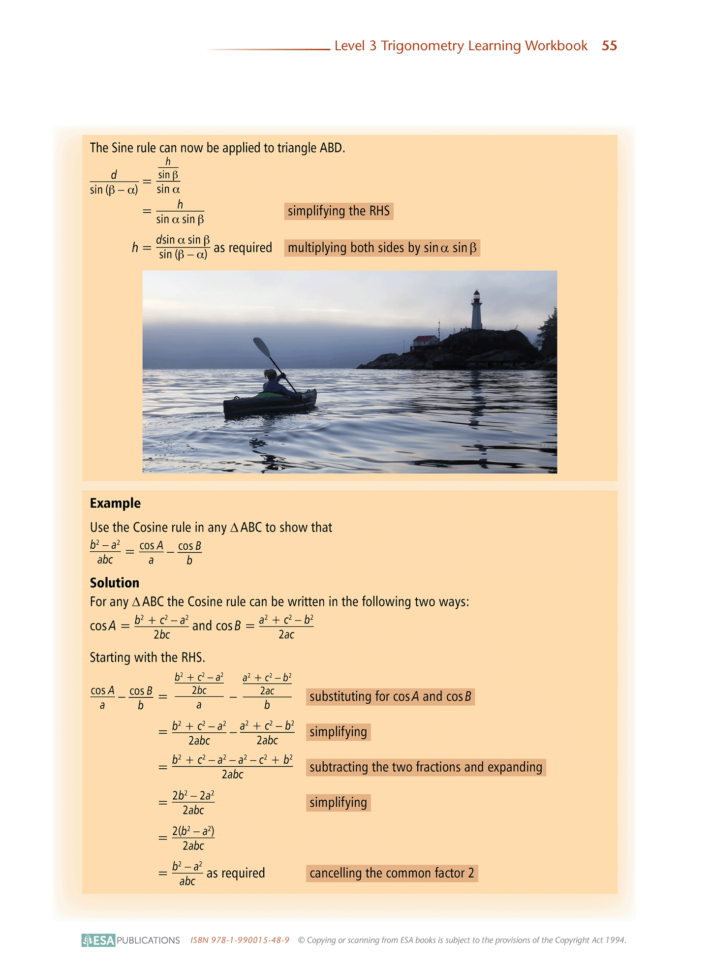 Level 3 Trigonometry 3.3 Learning Workbook