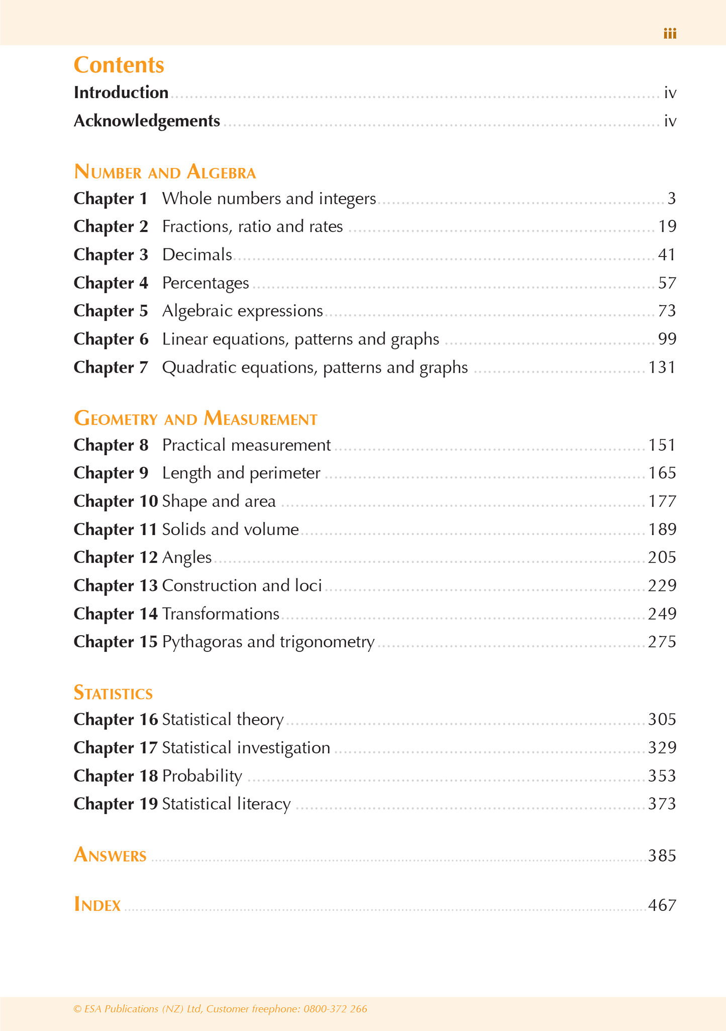 Year 10 Mathematics and Statistics ESA Study Guide