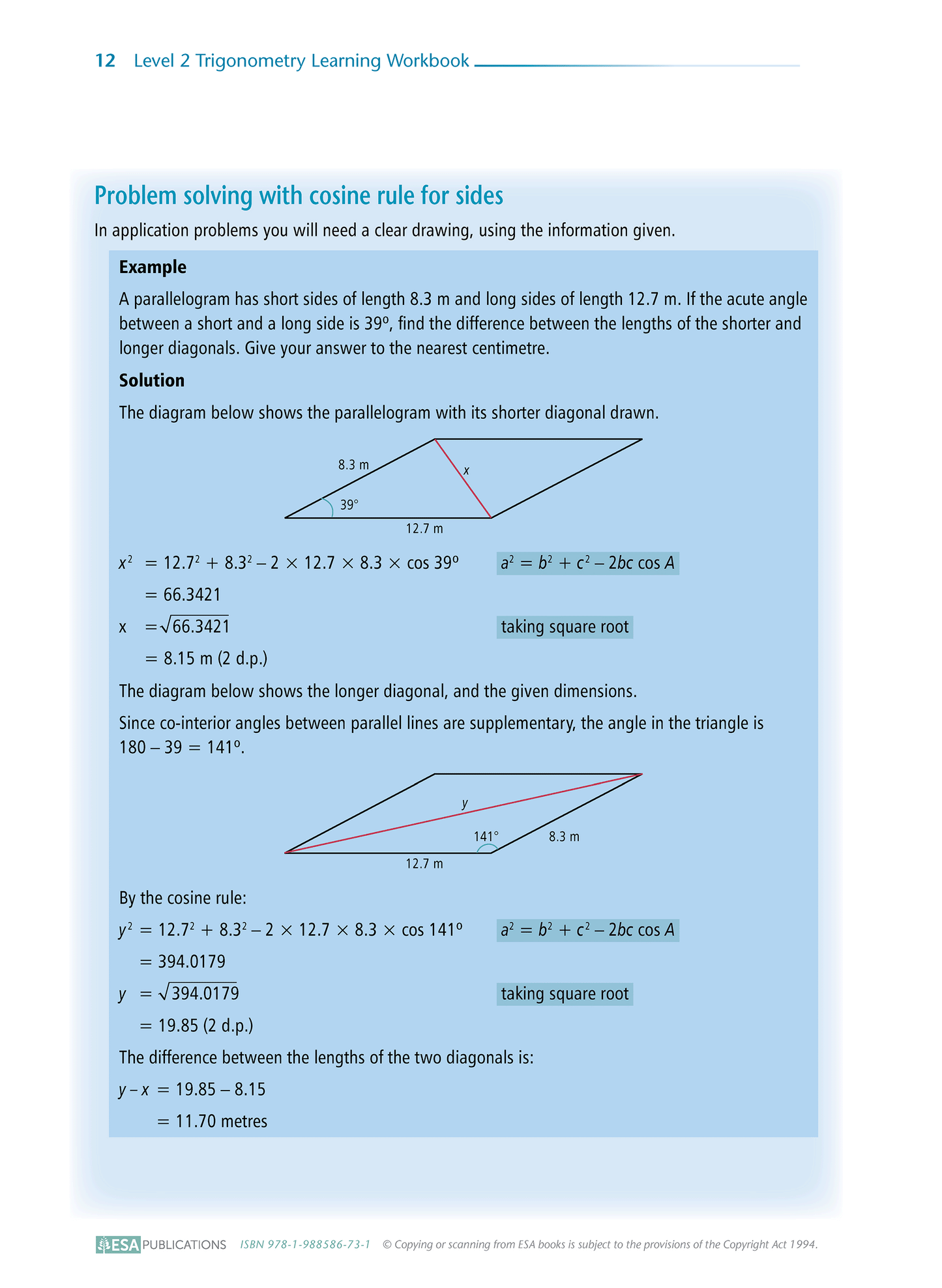 Level 2 Trigonometry 2.4 Learning Workbook