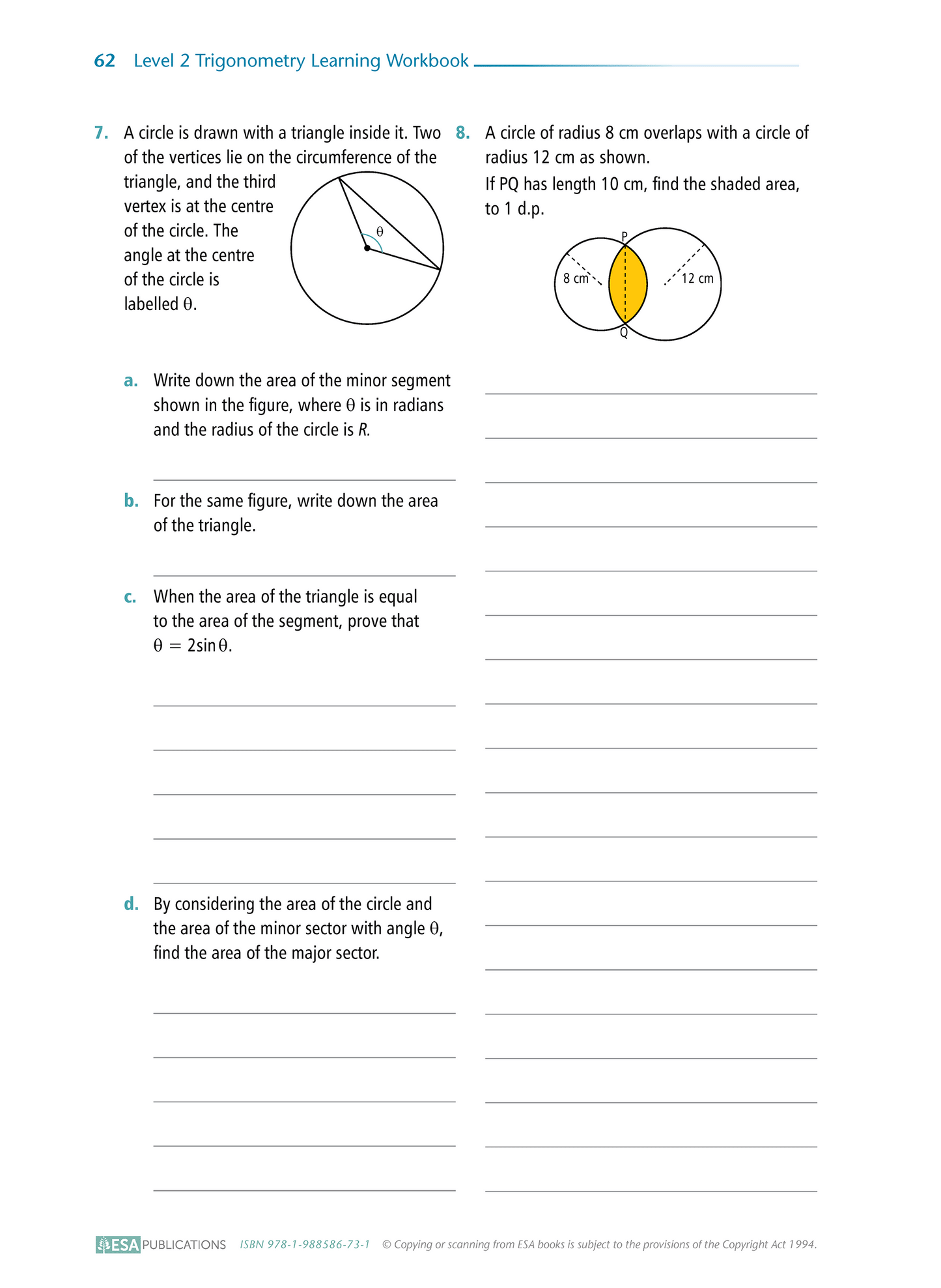 Level 2 Trigonometry 2.4 Learning Workbook