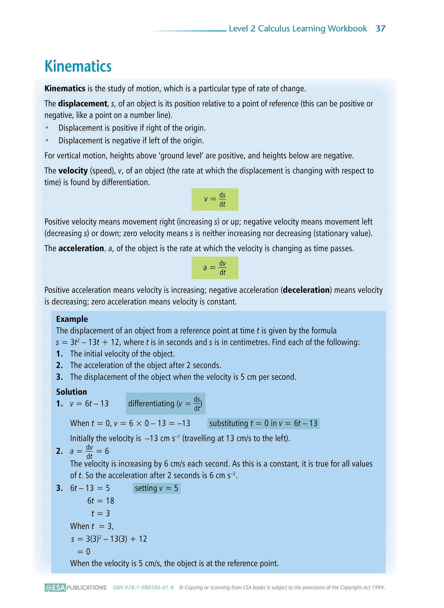 Level 2 Calculus 2.7 Learning Workbook