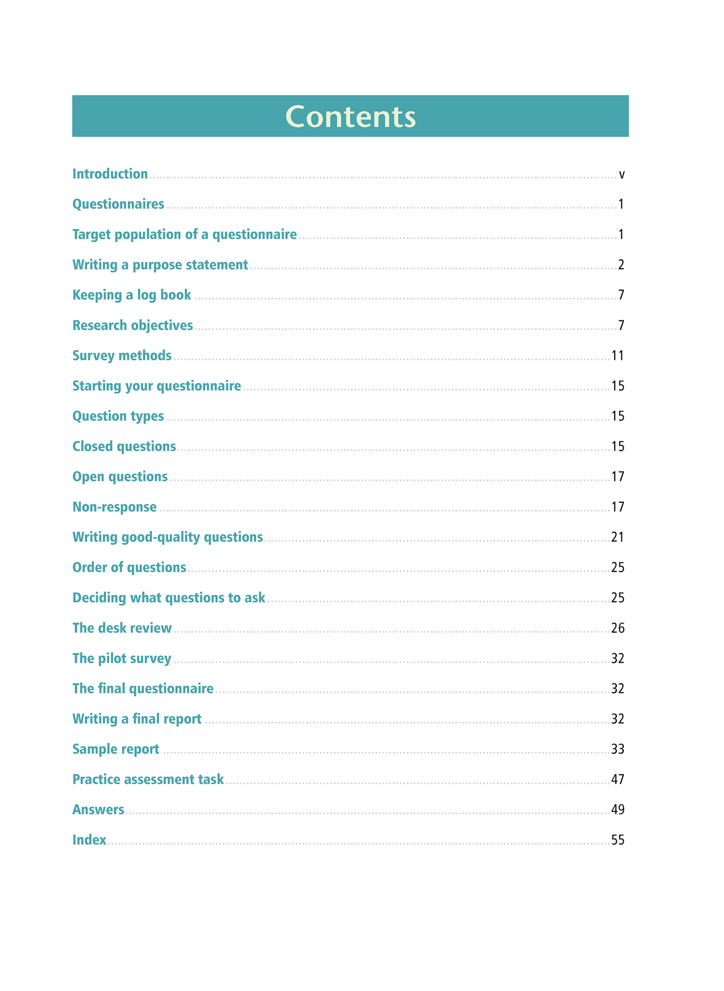 Level 2 Questionnaires 2.8 Learning Workbook