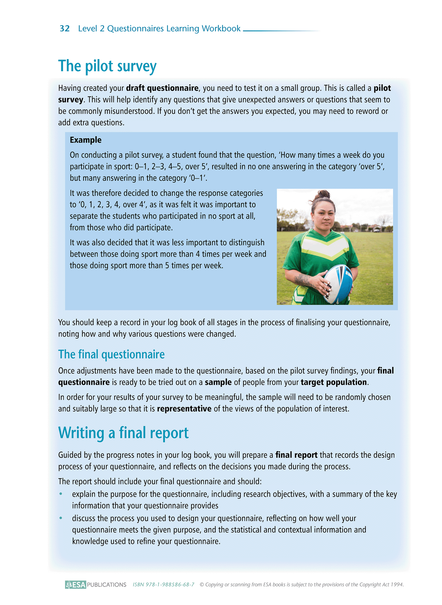 Level 2 Questionnaires 2.8 Learning Workbook