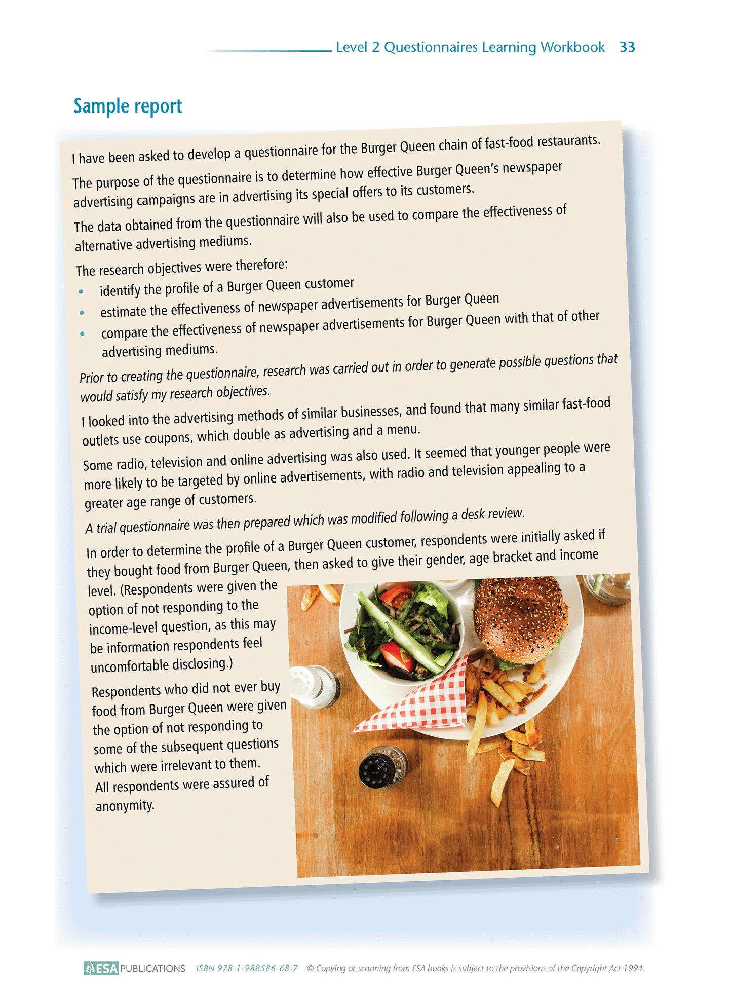 Level 2 Questionnaires 2.8 Learning Workbook