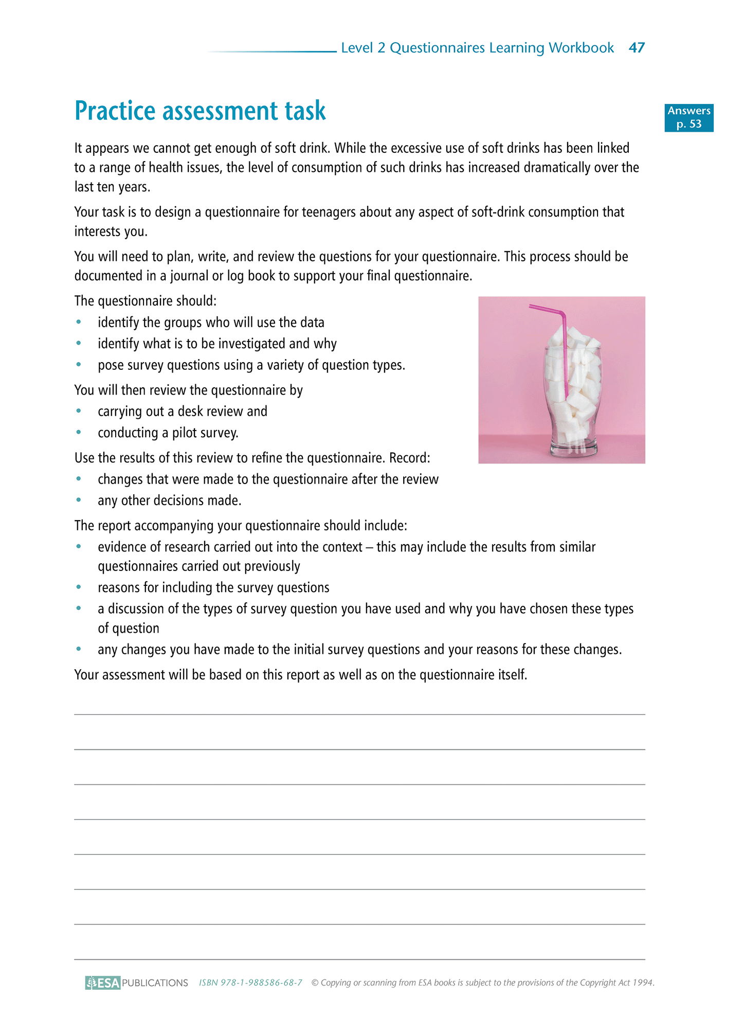 Level 2 Questionnaires 2.8 Learning Workbook
