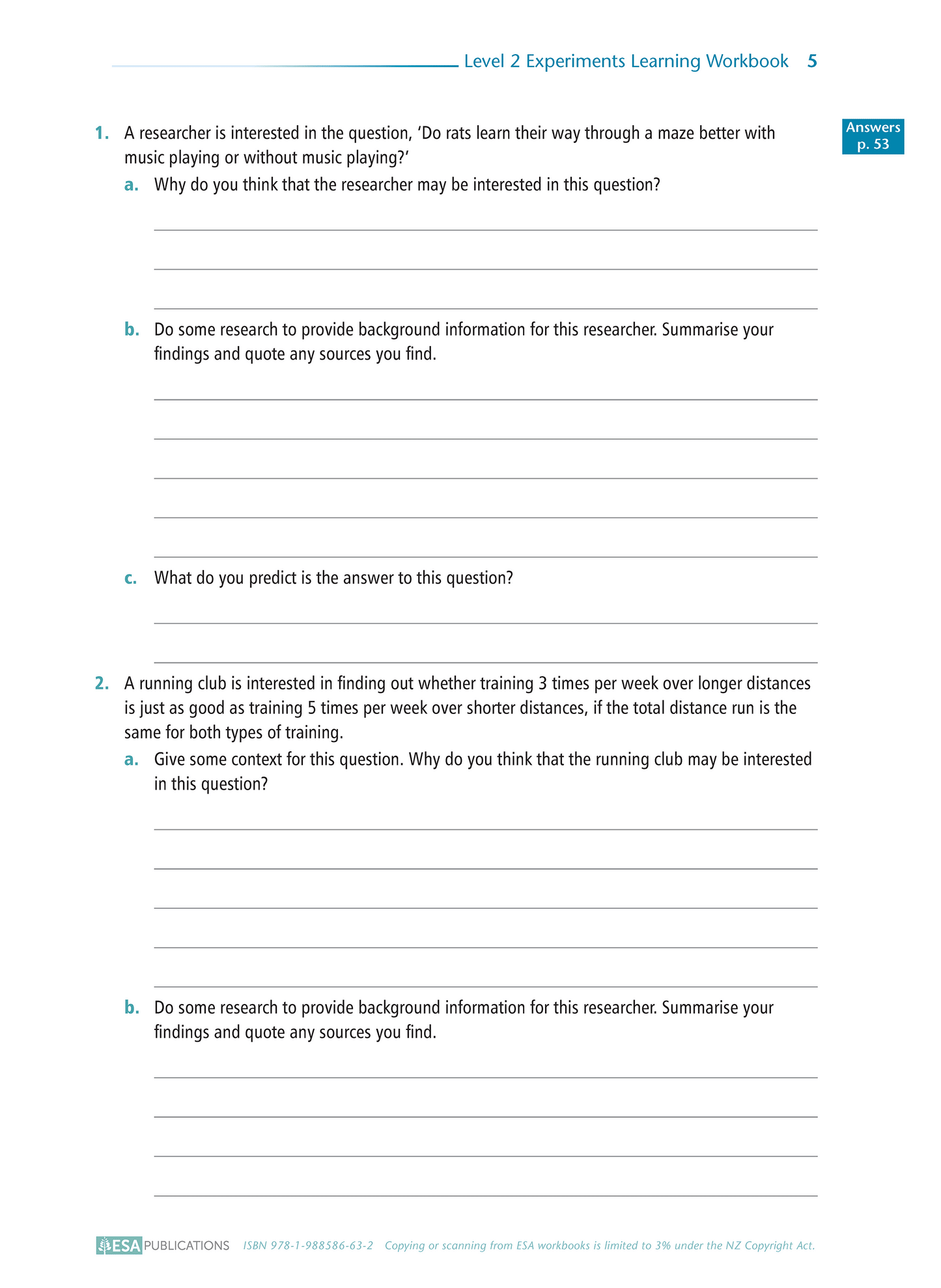 Level 2 Experiments 2.10 Learning Workbook
