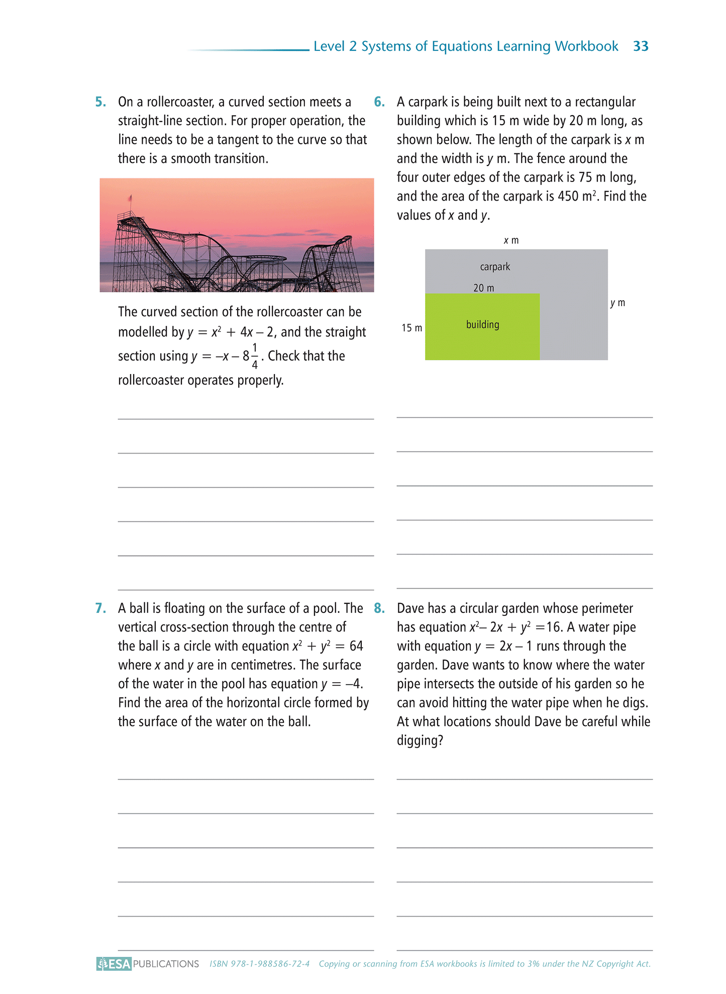 Level 2 Systems of Equations 2.14 Learning Workbook