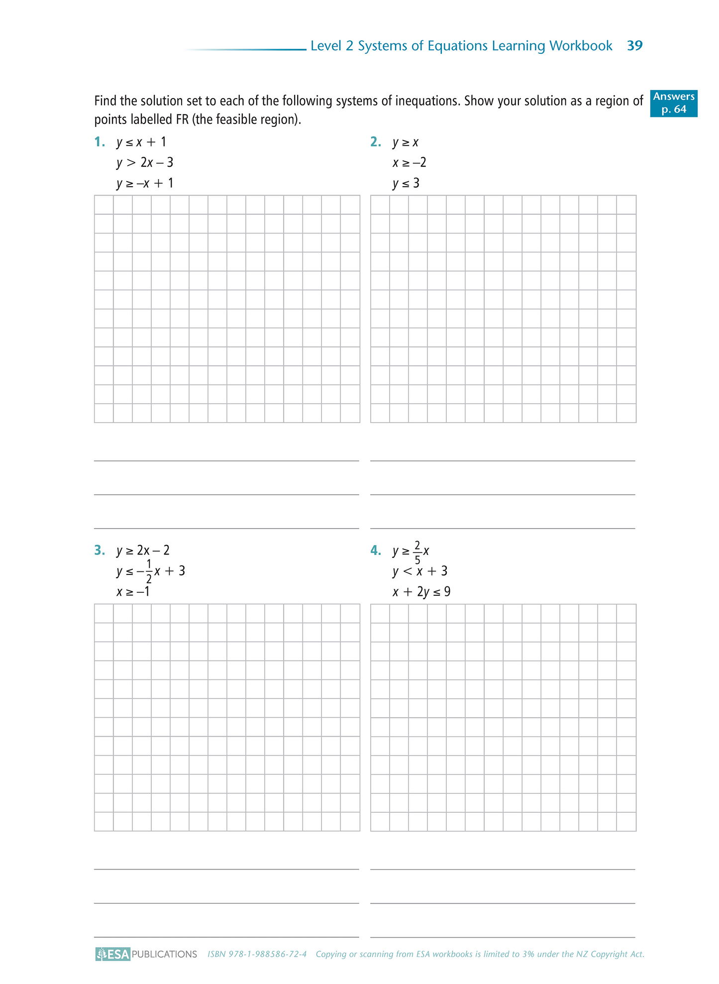 Level 2 Systems of Equations 2.14 Learning Workbook