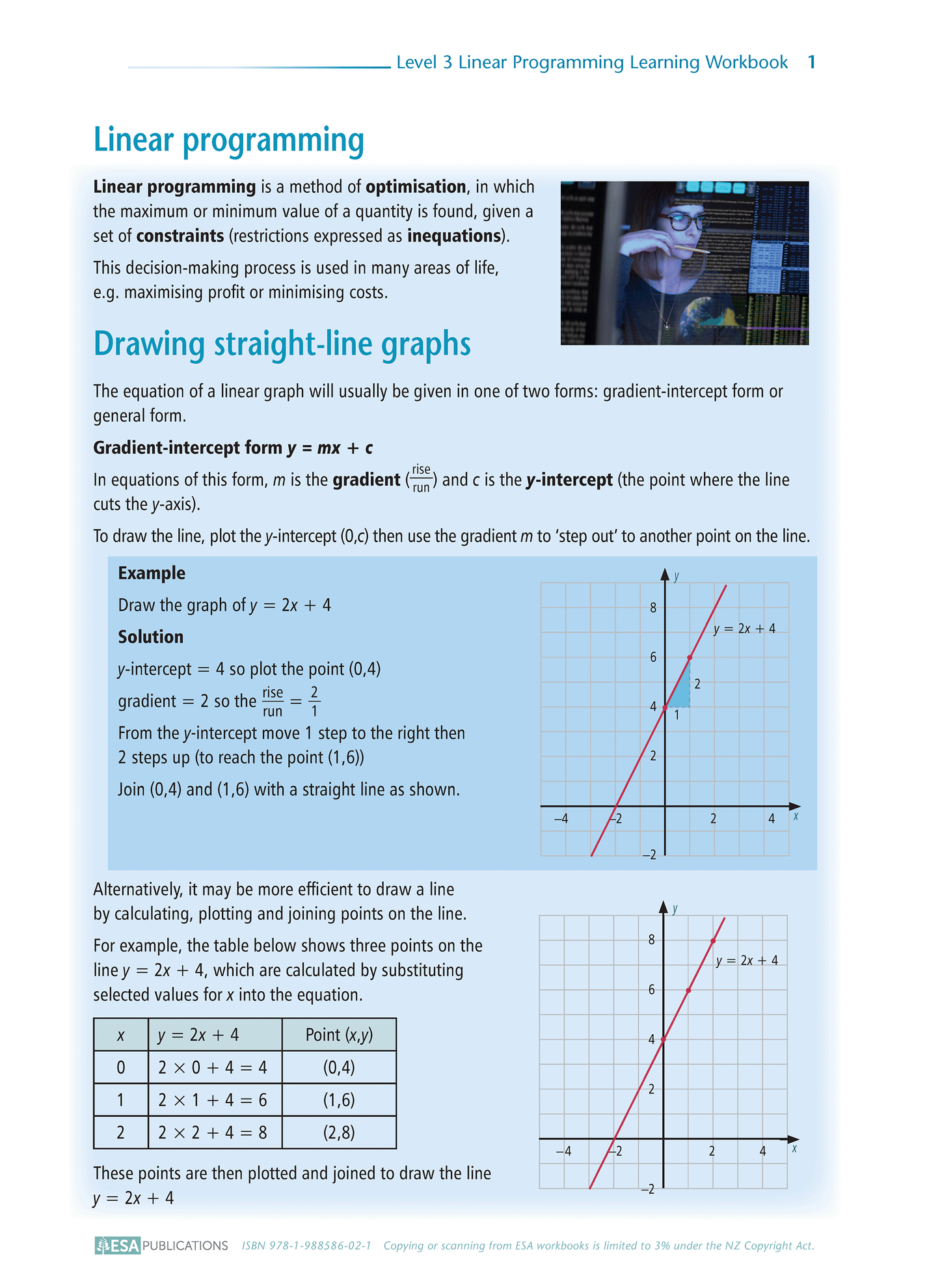 Level 3 Linear Programming 3.2 Learning Workbook