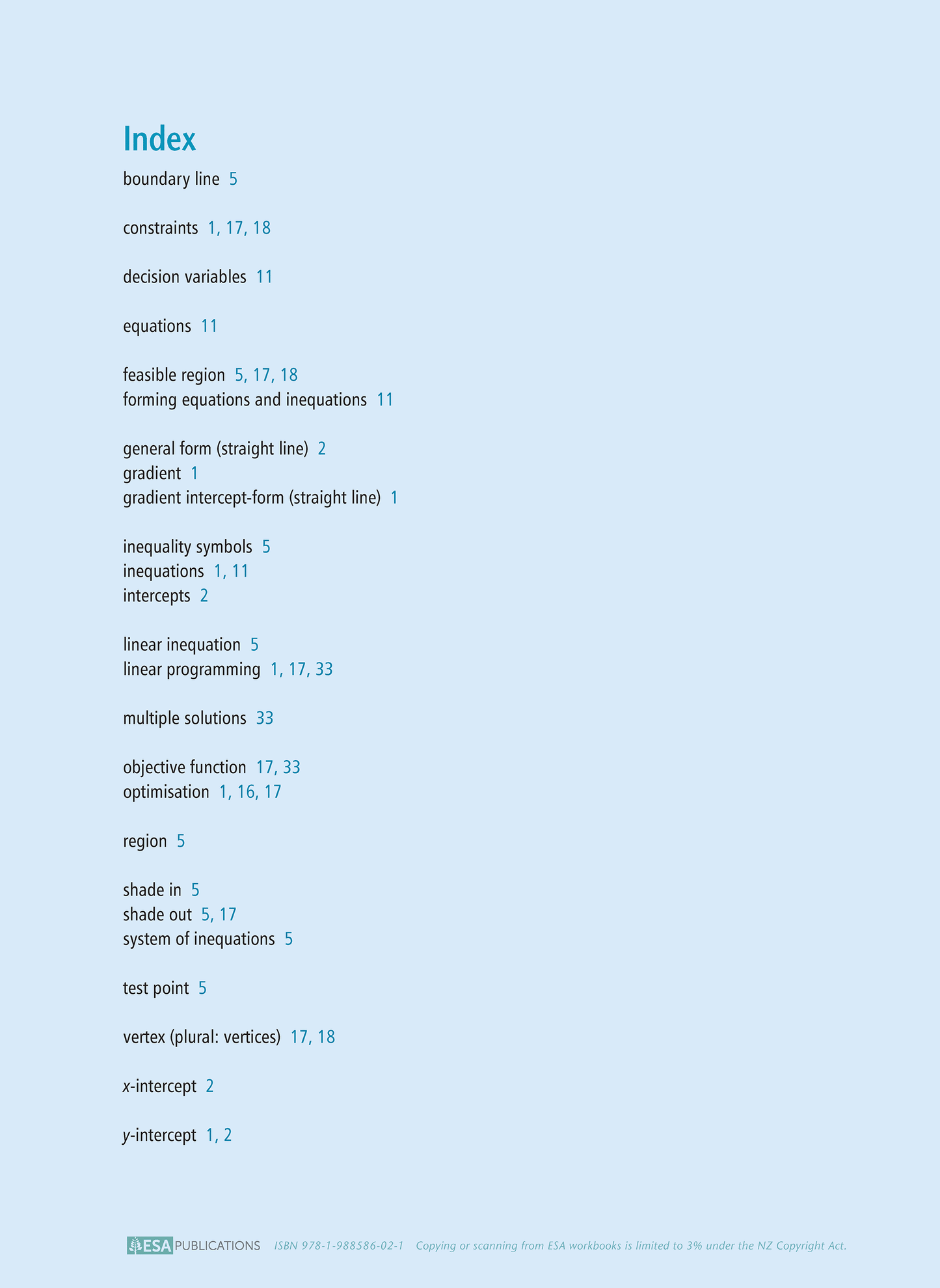 Level 3 Linear Programming 3.2 Learning Workbook