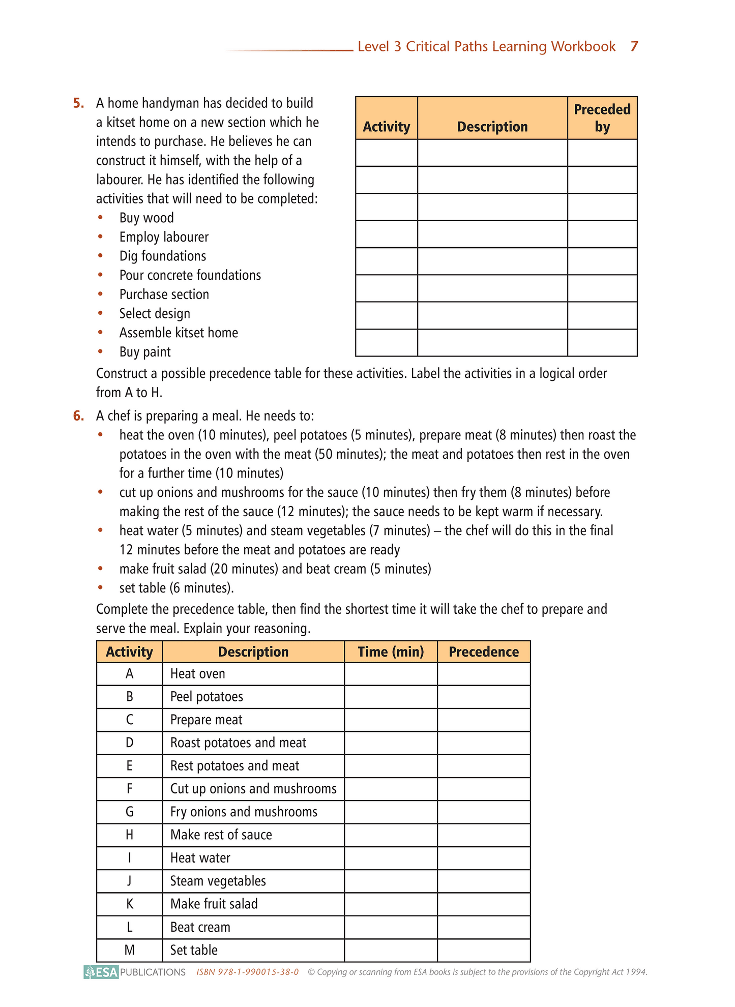 Level 3 Critical Paths 3.4 Learning Workbook
