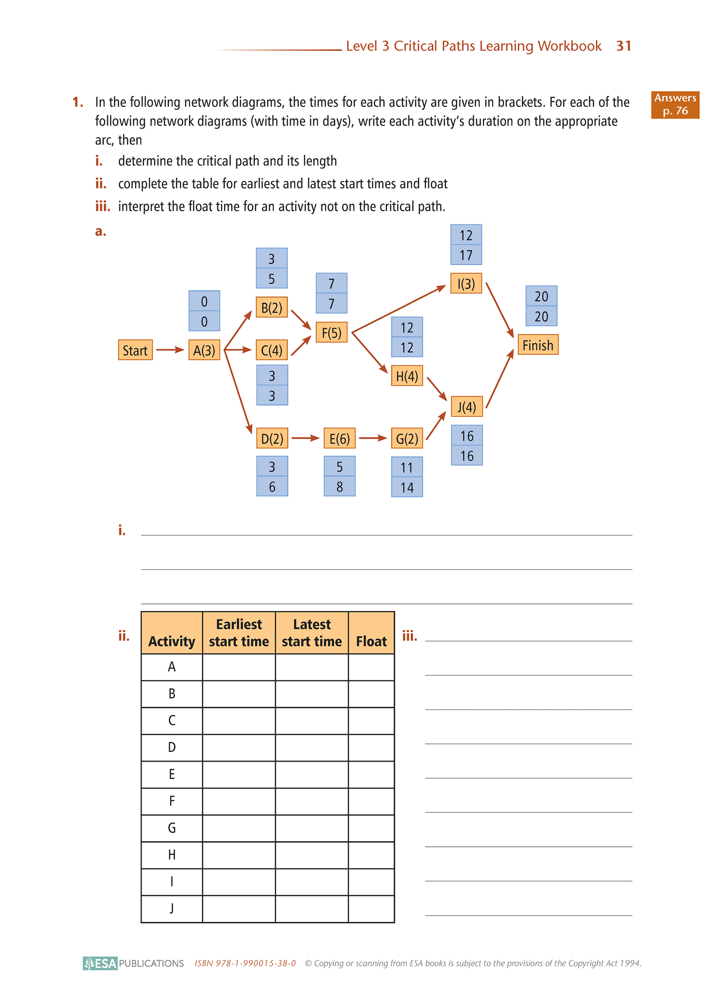 Level 3 Critical Paths 3.4 Learning Workbook