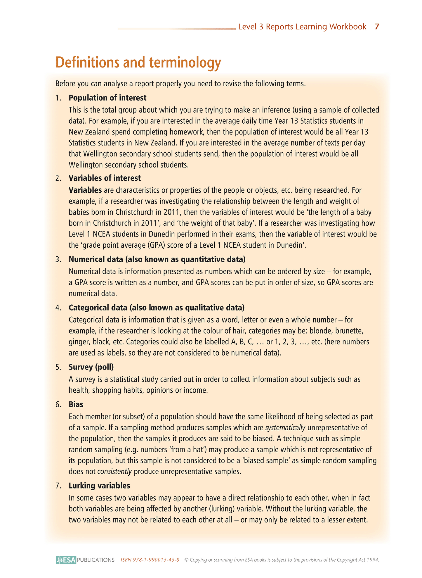 Level 3 Reports 3.12 Learning Workbook