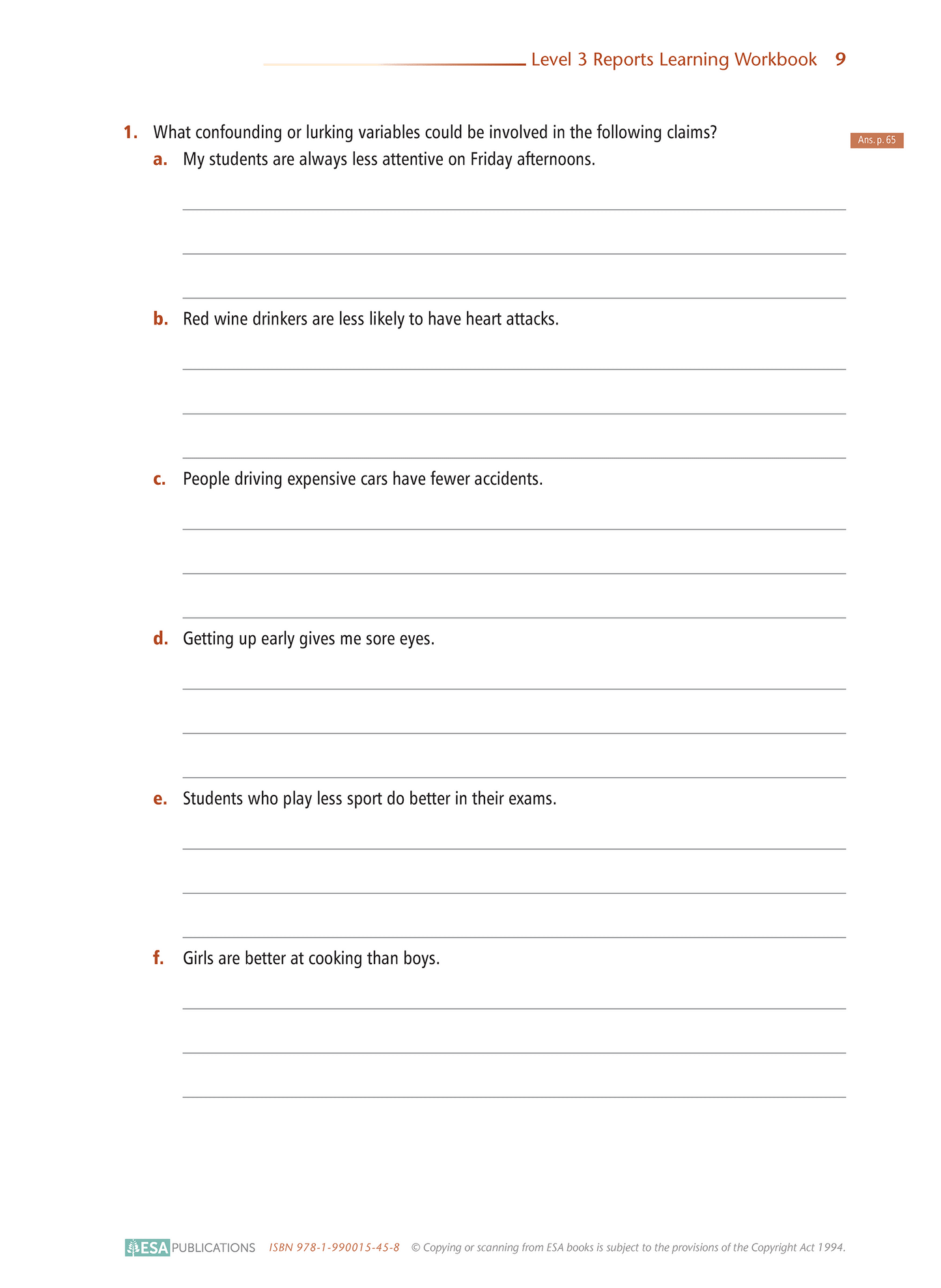 Level 3 Reports 3.12 Learning Workbook