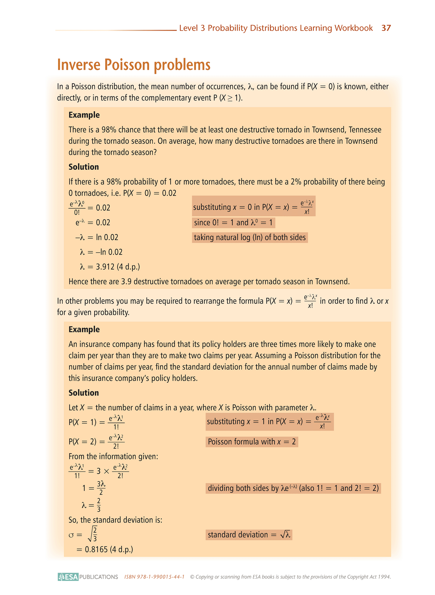 Level 3 Probability Distributions 3.14 Learning Workbook