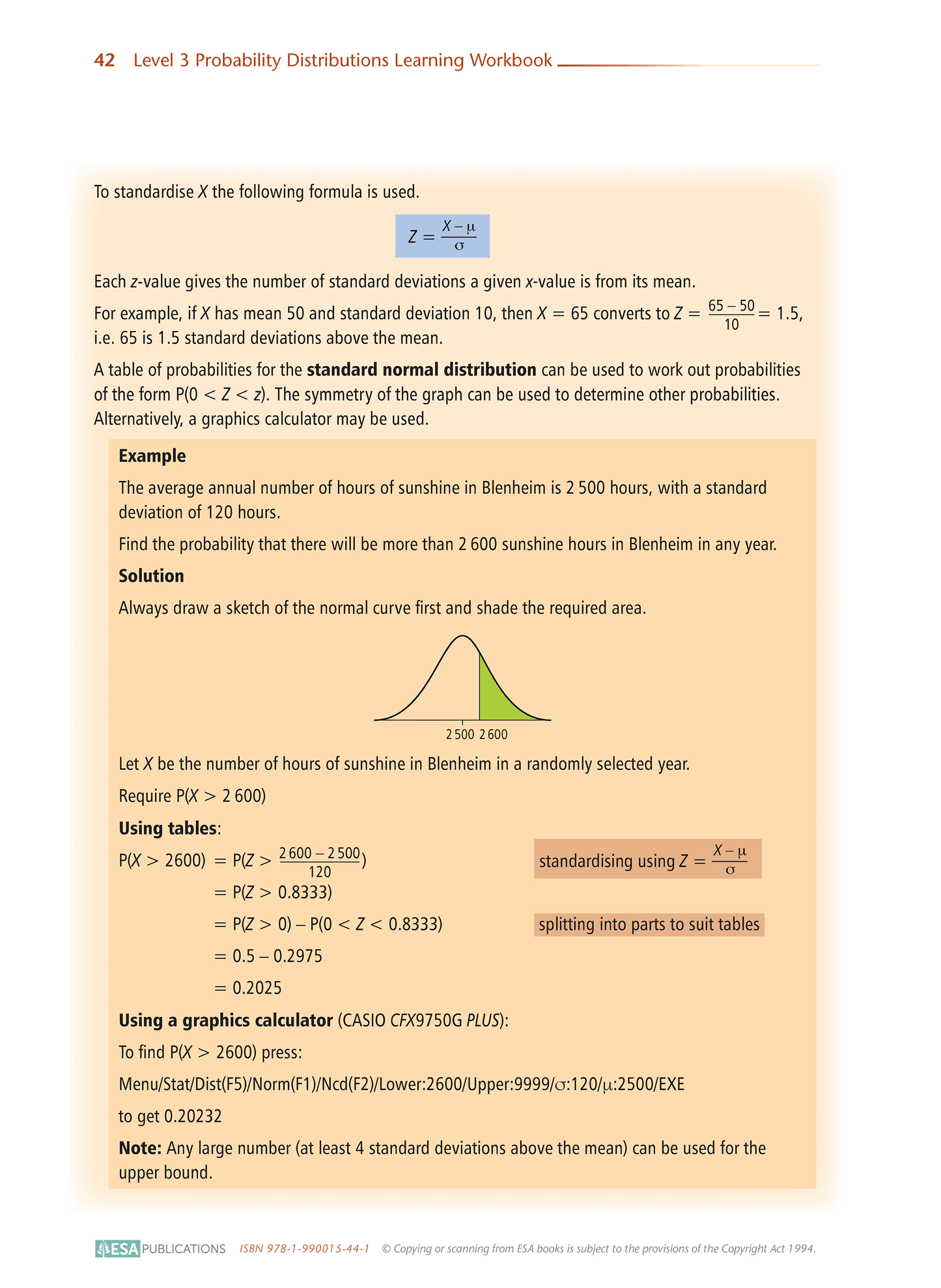 Level 3 Probability Distributions 3.14 Learning Workbook