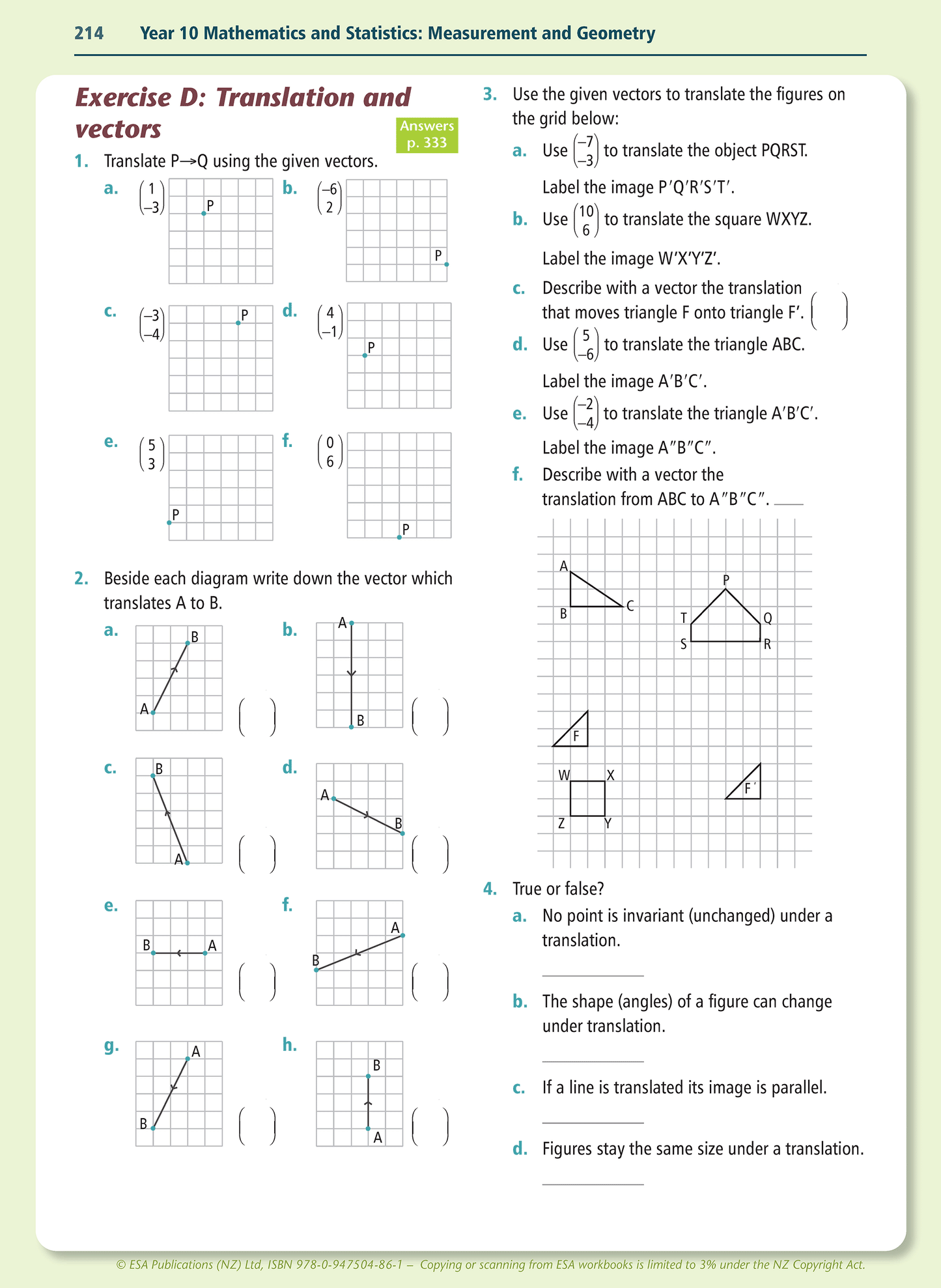 Year 10 Mathematics and Statistics Learning Workbook