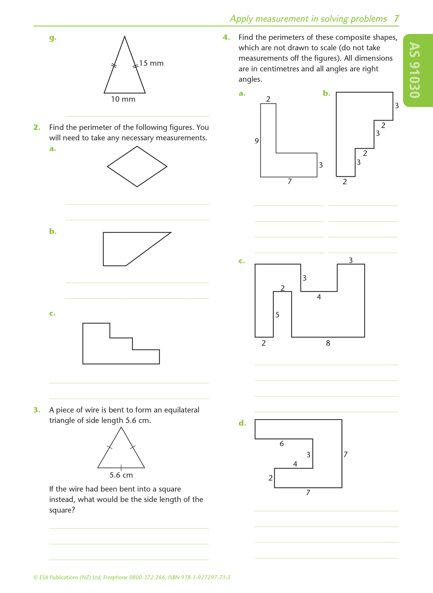 Level 1 Measurement 1.5 Learning Workbook - SPECIAL (damaged stock at $5 each)