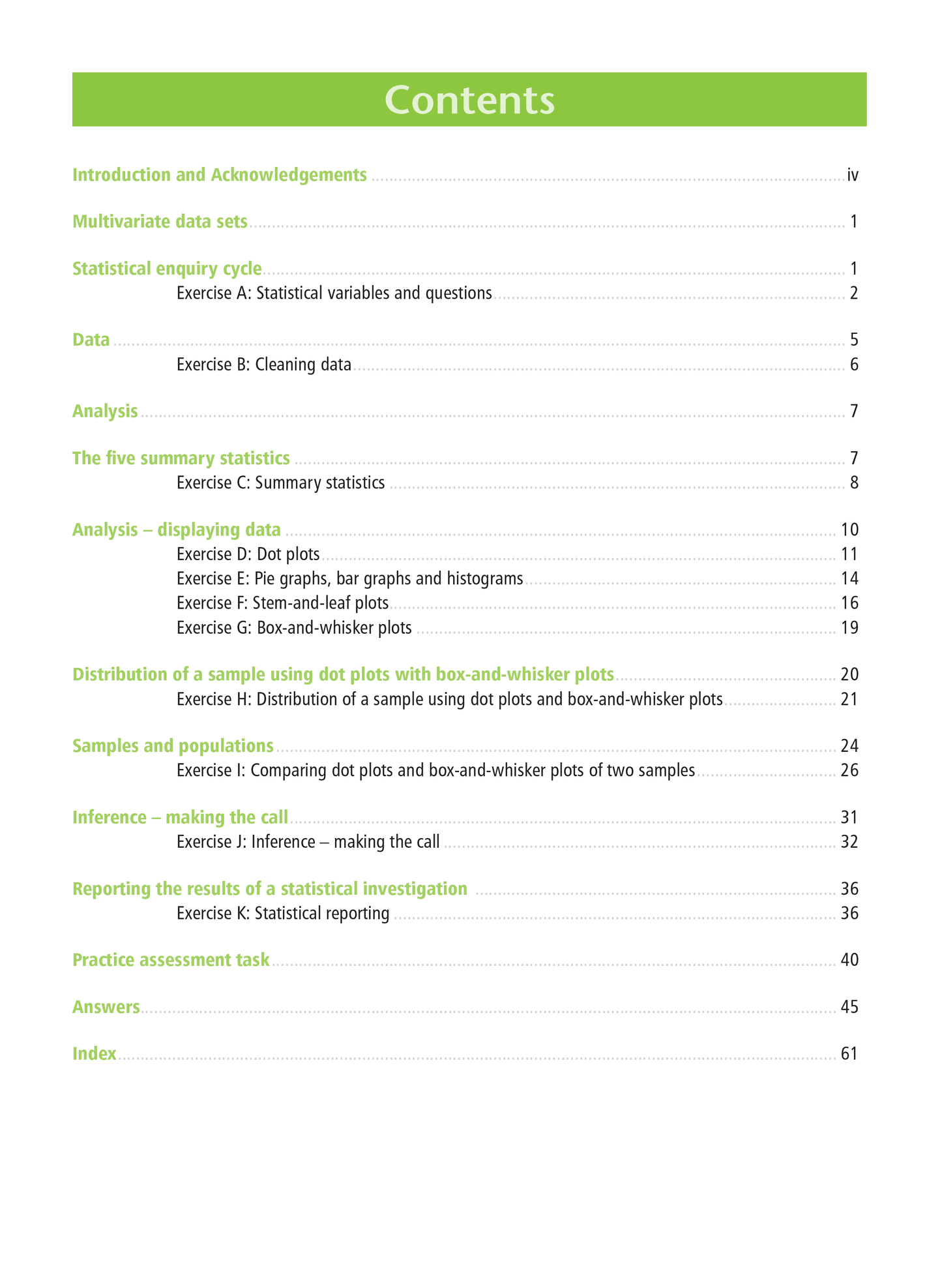 Level 1 Multivariate Data 1.10 Learning Workbook