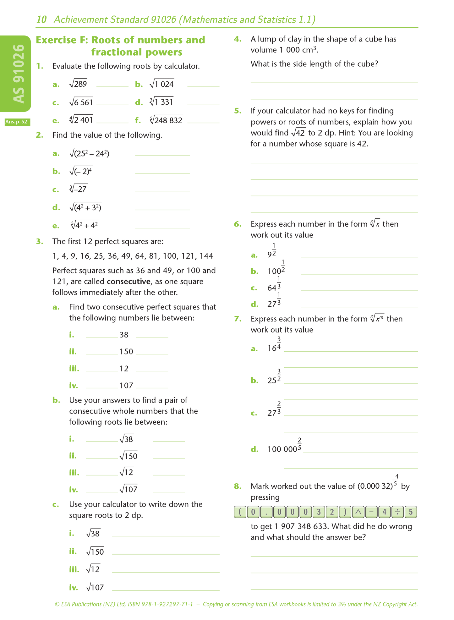 Level 1 Number 1.1 Learning Workbook