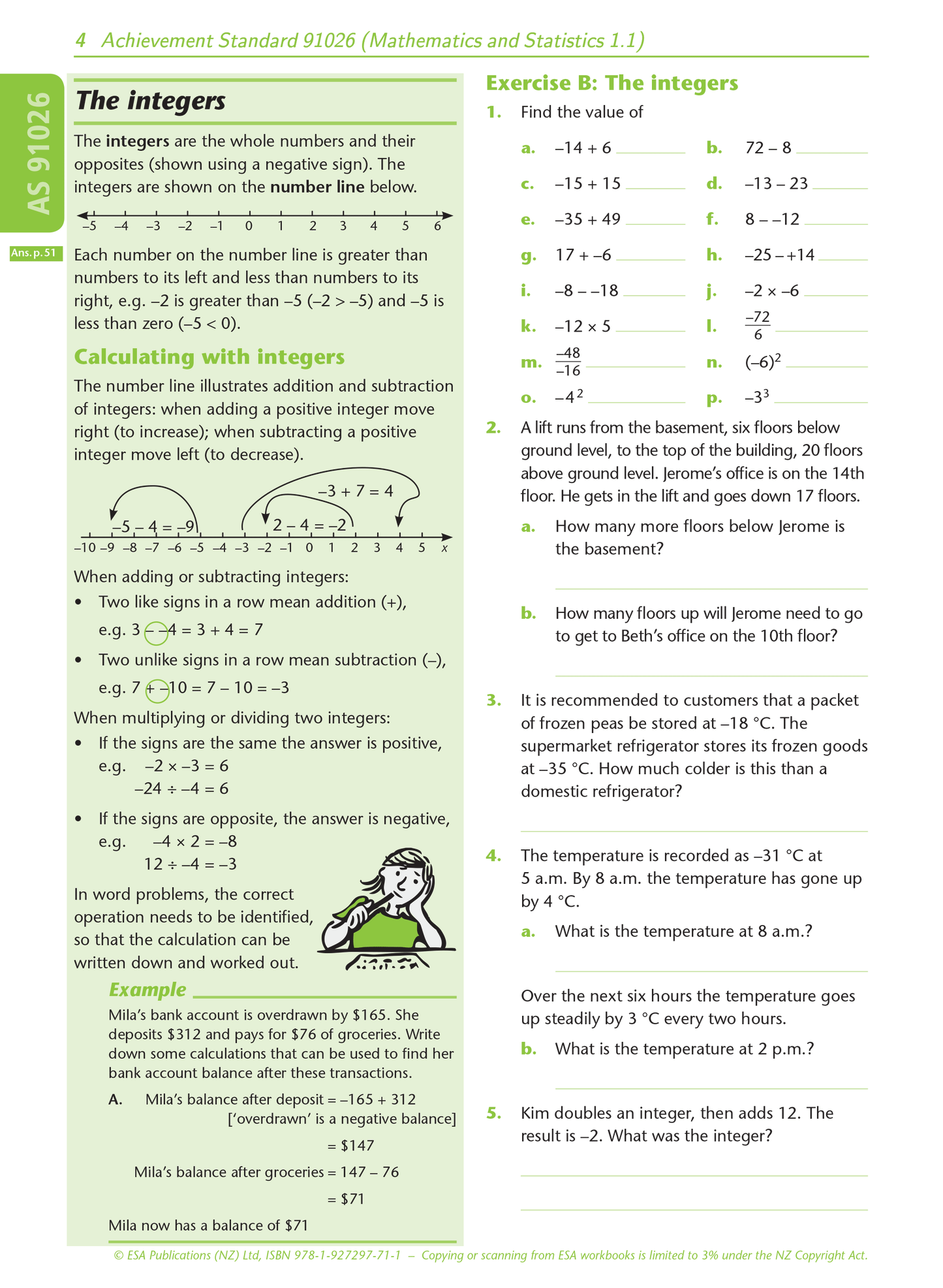 Level 1 Number 1.1 Learning Workbook