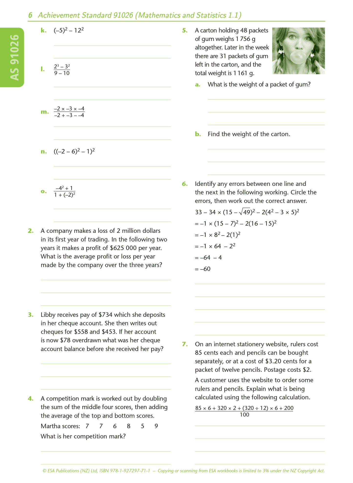 Level 1 Number 1.1 Learning Workbook