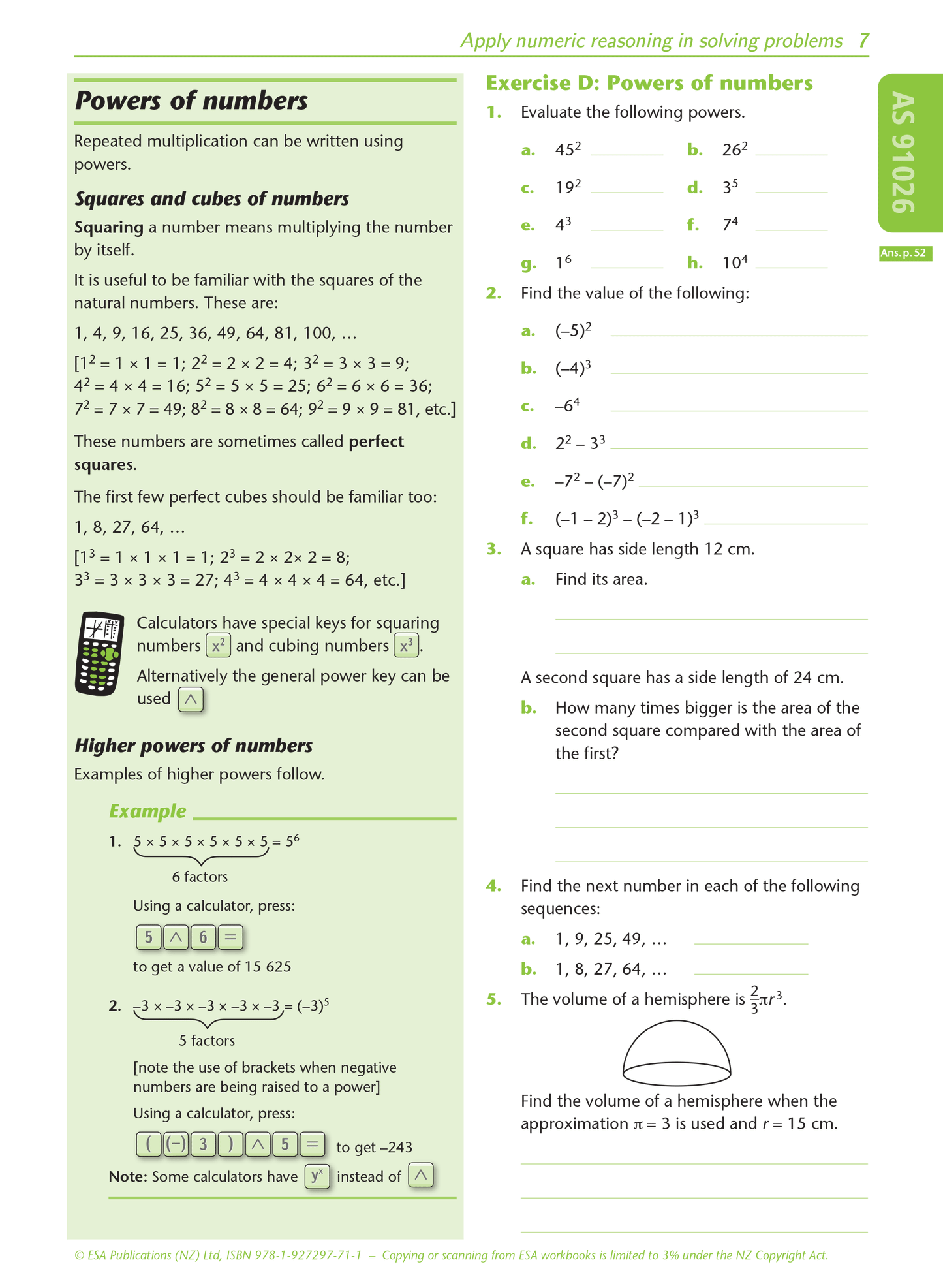 Level 1 Number 1.1 Learning Workbook