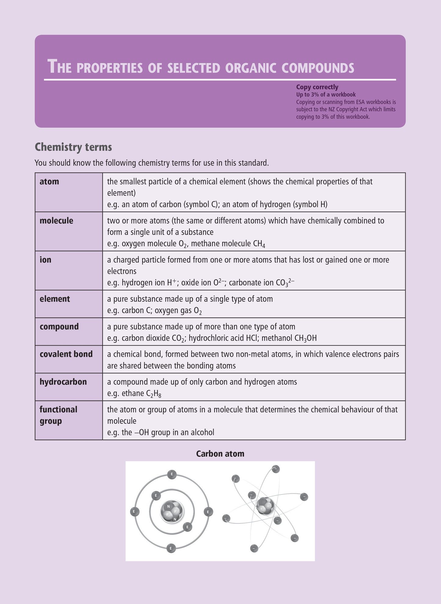 Level 2 Organic Chemistry 2.5 Learning Workbook