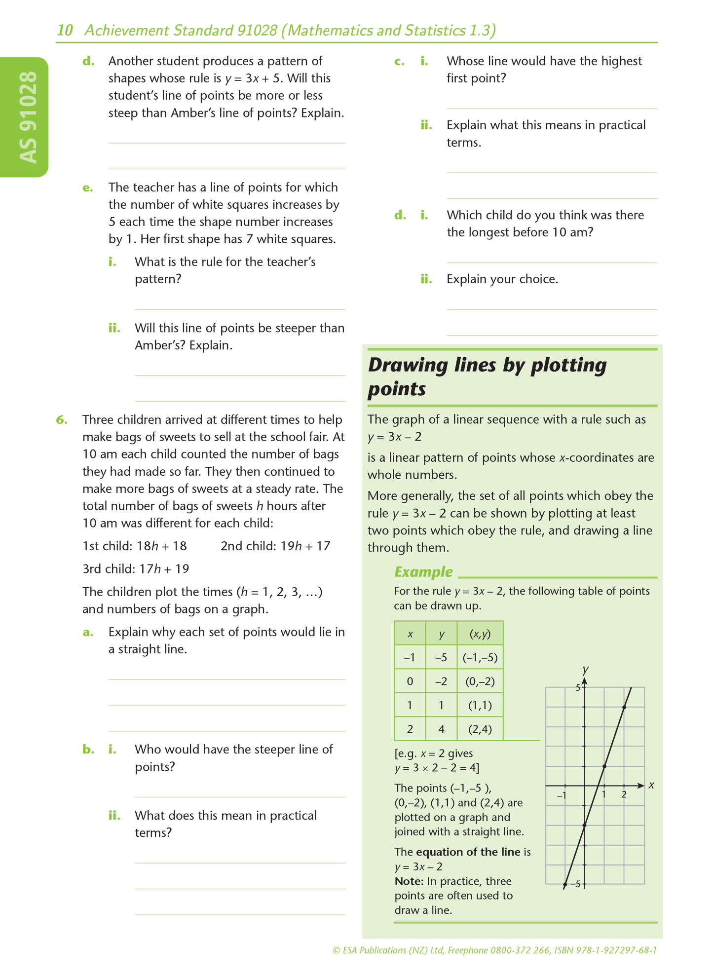 Level 1 Patterns and Graphs 1.3 Learning Workbook