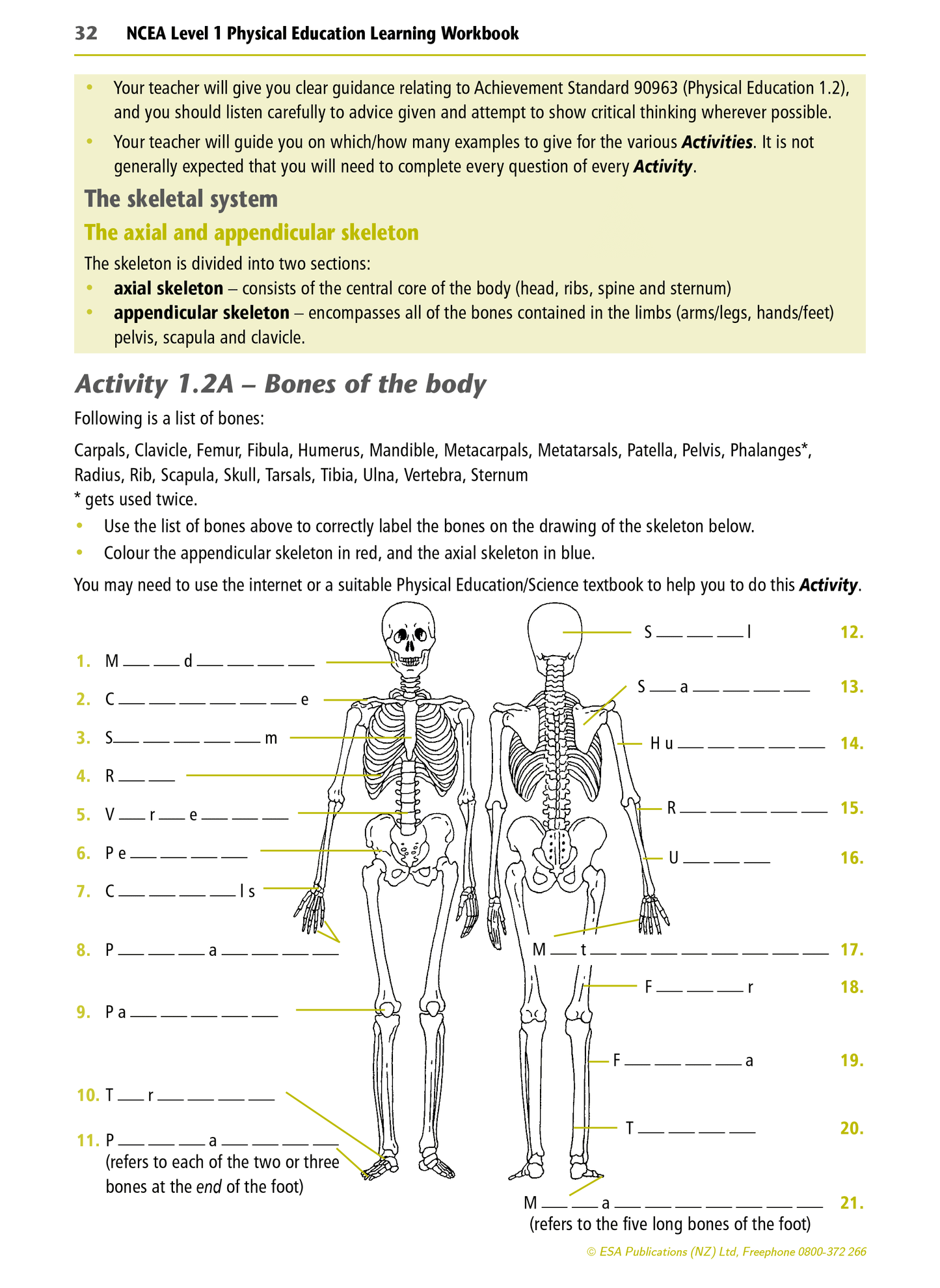 Level 1 Physical Education Learning Workbook - SPECIAL (damaged stock at $10 each)