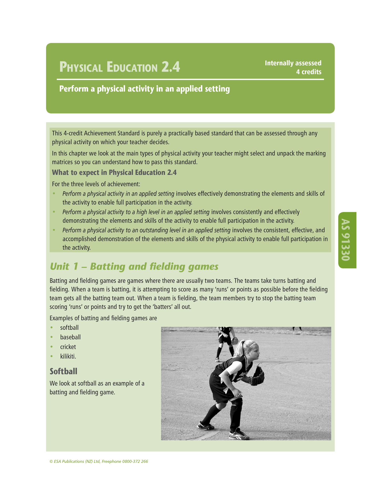 Level 2 Physical Education Learning Workbook