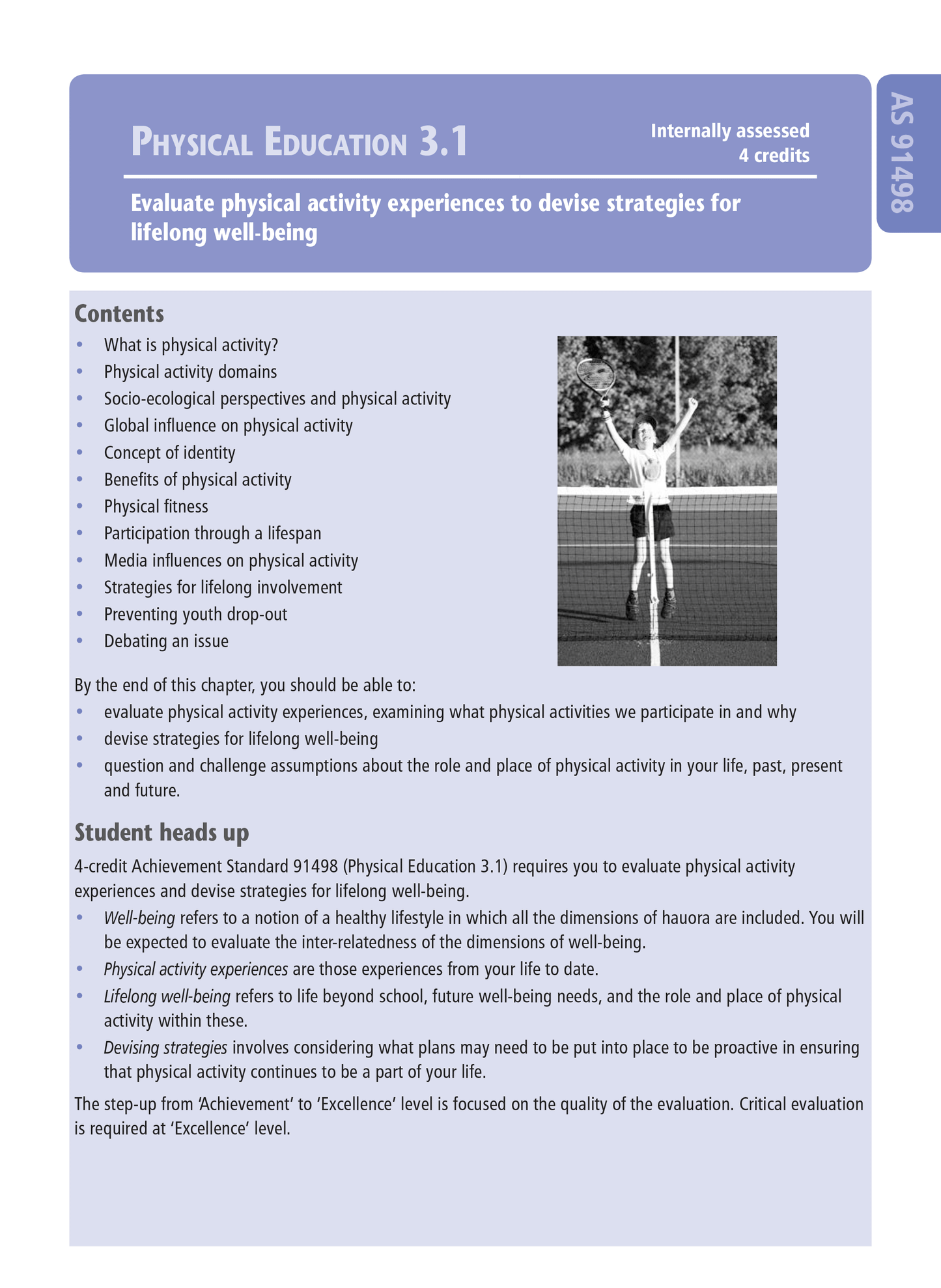 Level 3 Physical Education Learning Workbook
