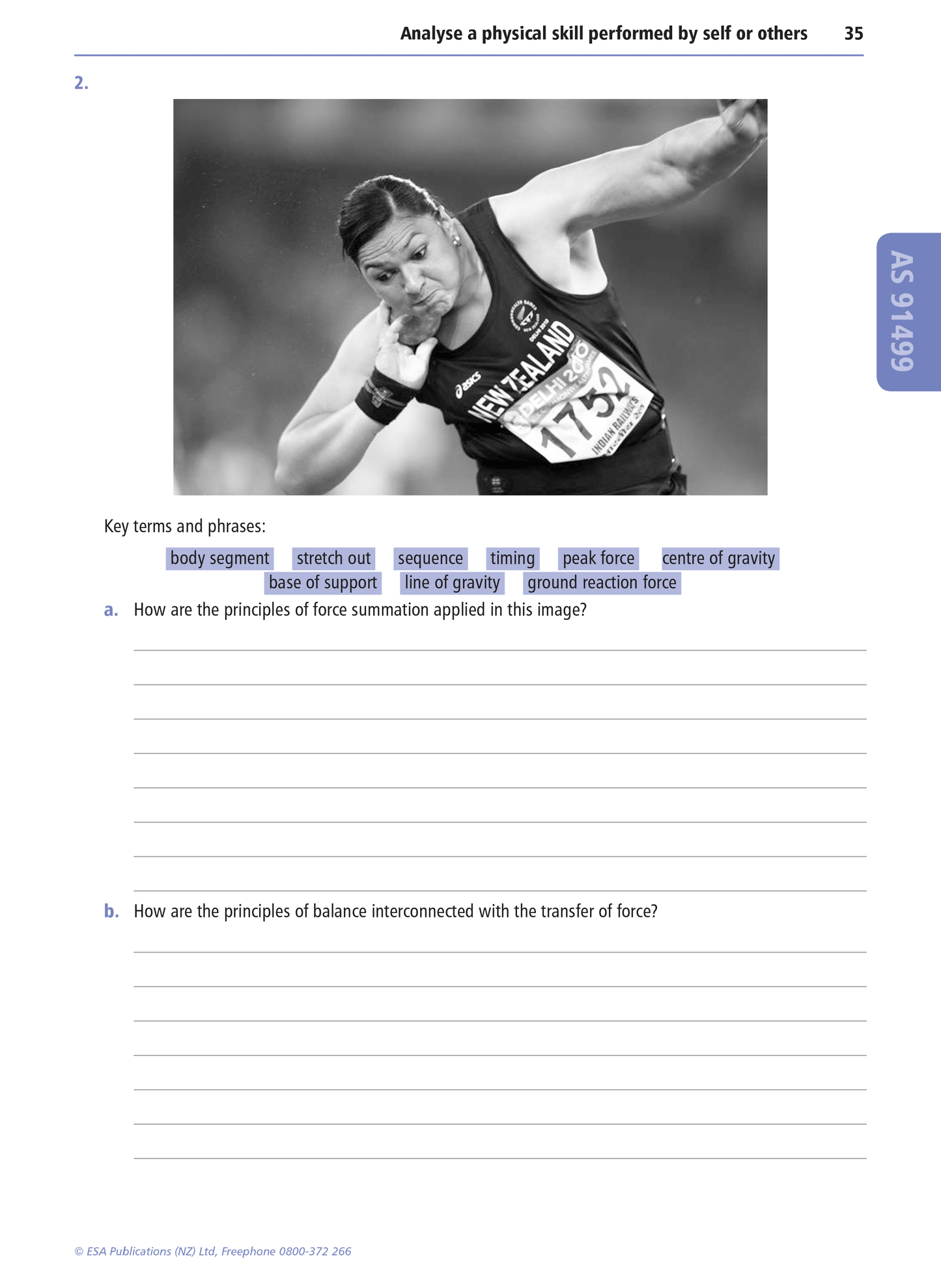 Level 3 Physical Education Learning Workbook