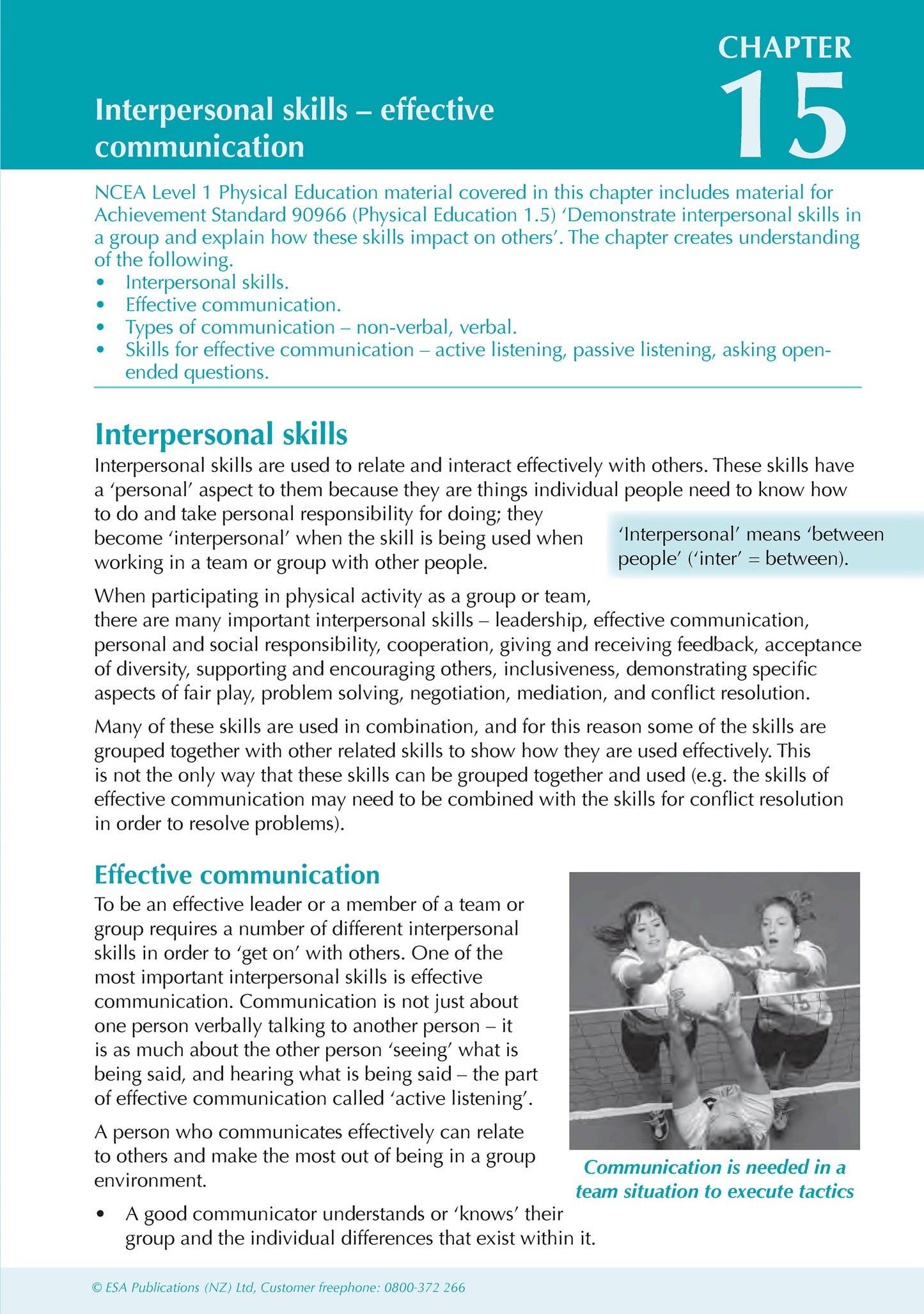 Level 1 Physical Education ESA Study Guide