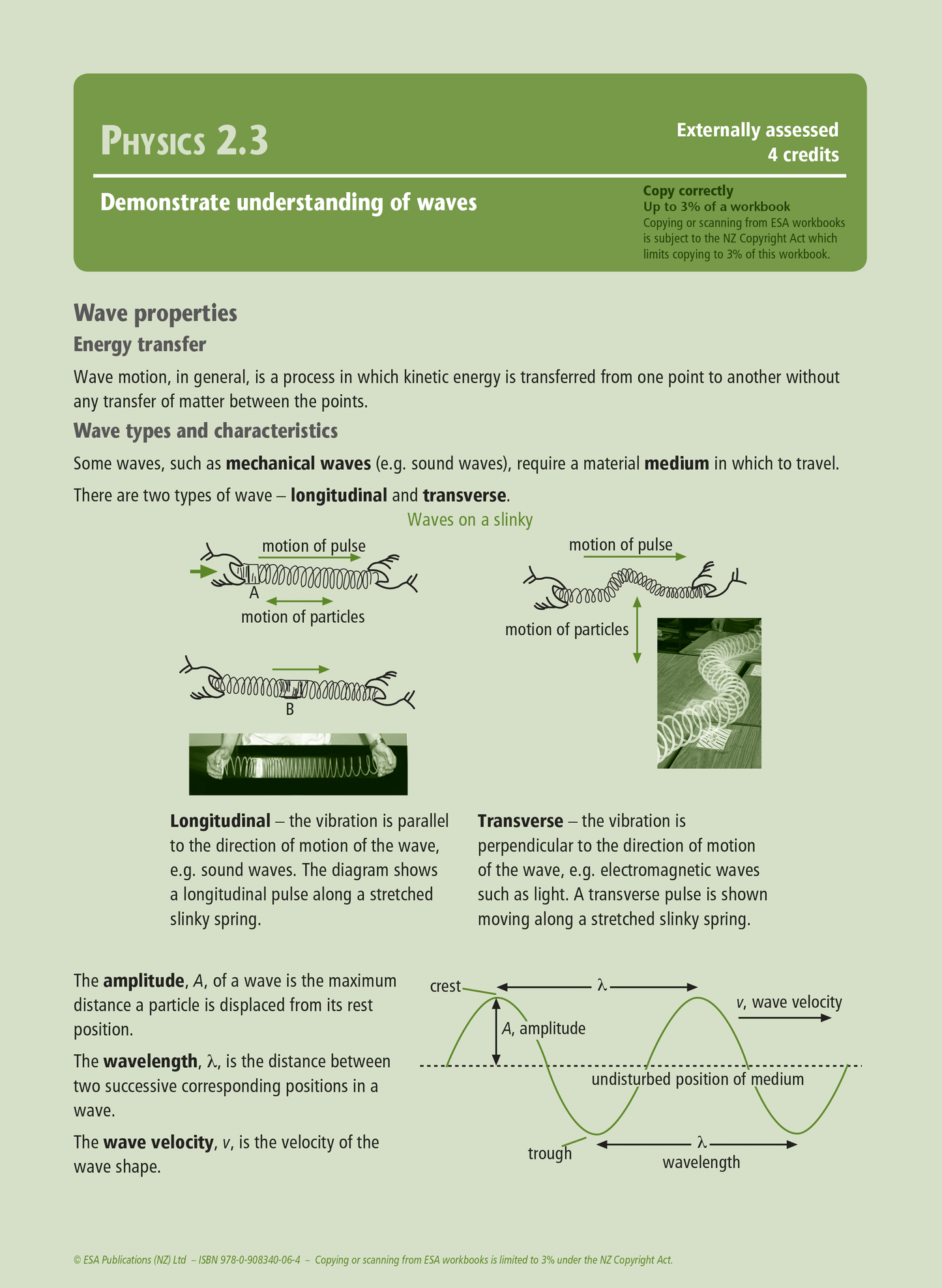 Level 2 Physics Externals Learning Workbook