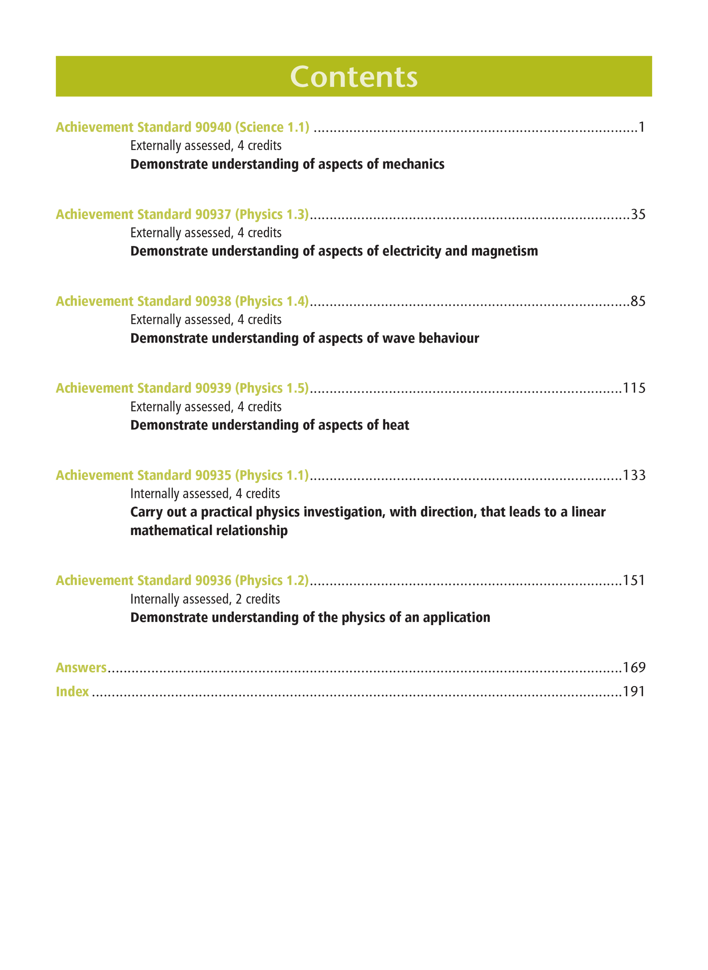 Level 1 Physics Learning Workbook