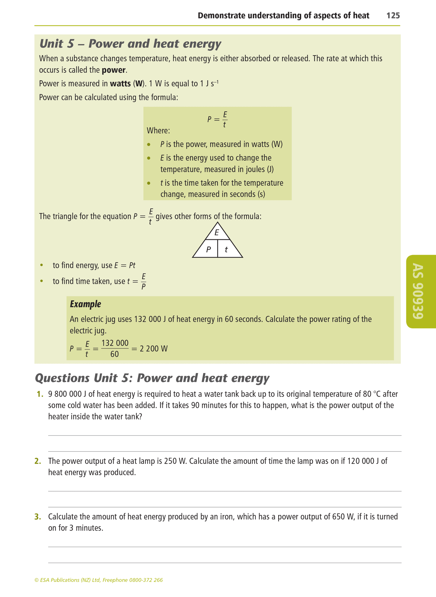Level 1 Physics Learning Workbook