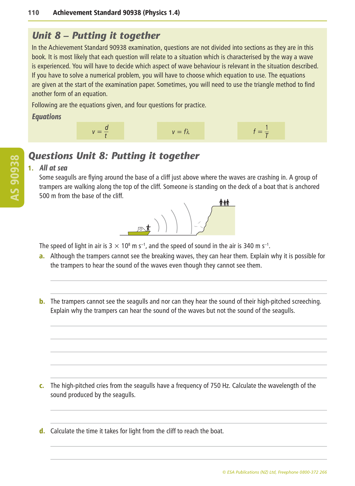 Level 1 Physics Learning Workbook