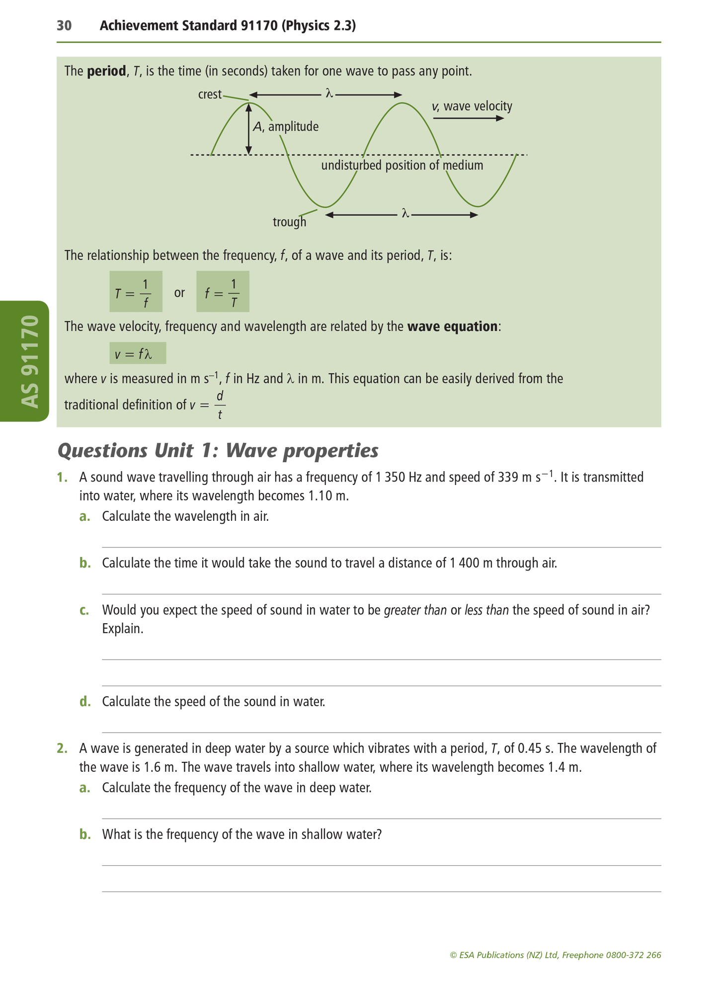 Level 2 Physics Learning Workbook