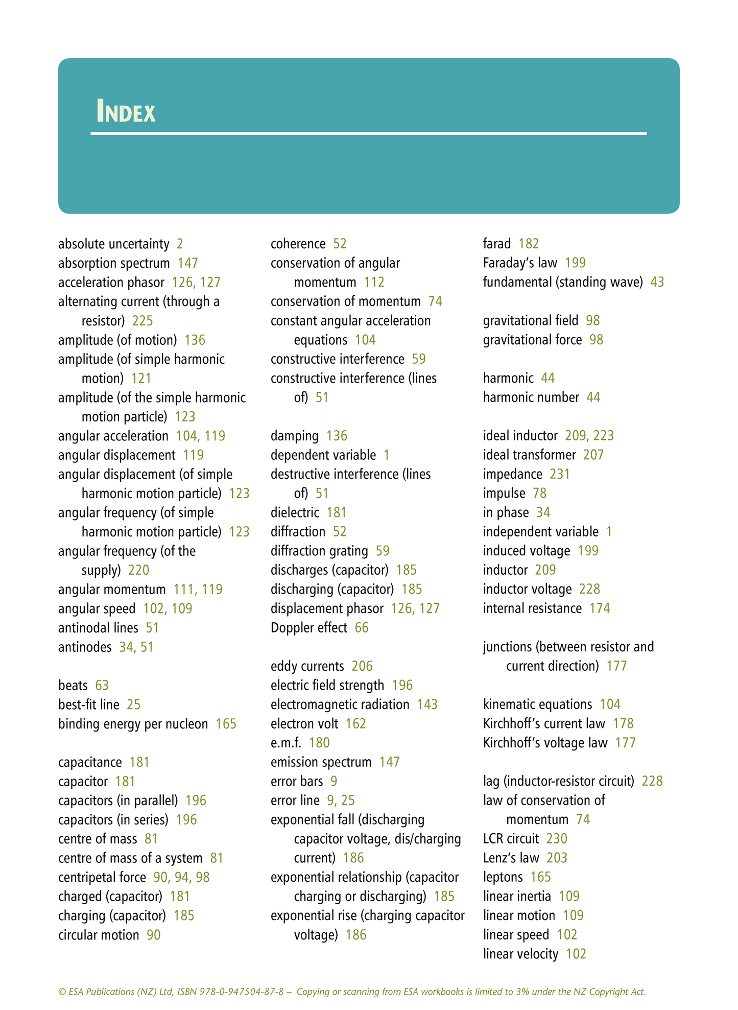 Level 3 Physics Learning Workbook